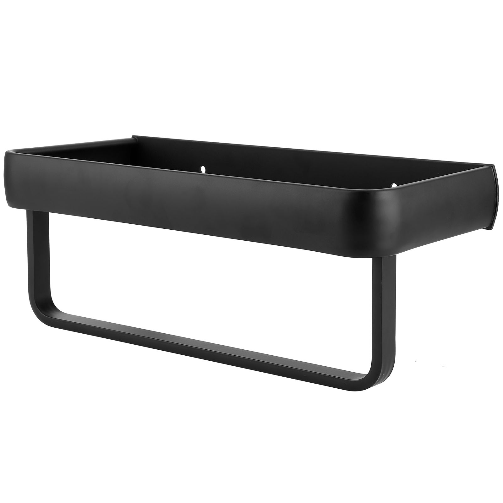 30cm Bathroom Shelf Space Aluminum Wall Mounted Hollow Storage Rack Basket view 8