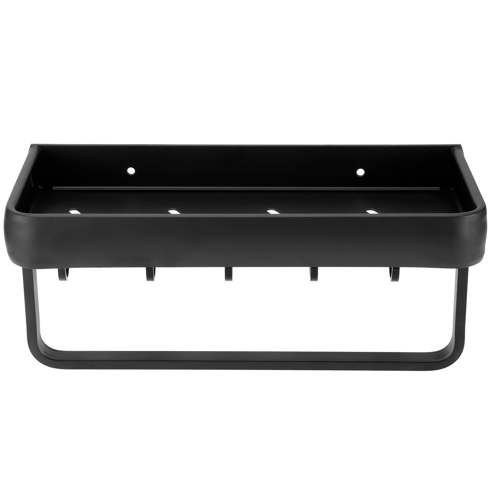 30cm Bathroom Shelf Space Aluminum Wall Mounted Hollow Storage Rack Basket view 3