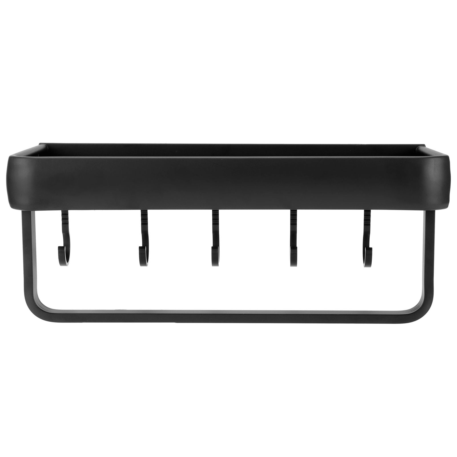 30cm Bathroom Shelf Space Aluminum Wall Mounted Hollow Storage Rack Basket view 4