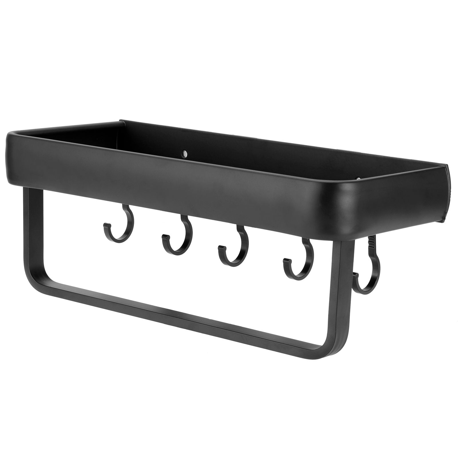 30cm Bathroom Shelf Space Aluminum Wall Mounted Hollow Storage Rack Basket view 6