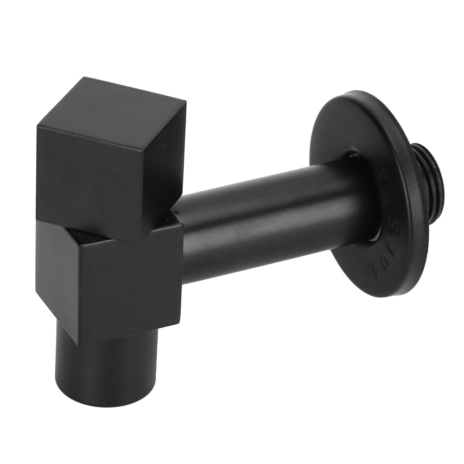 G1/2 Black Mop Sink Faucet Balcony Single Cold Water Gravity Casting Tap view 3