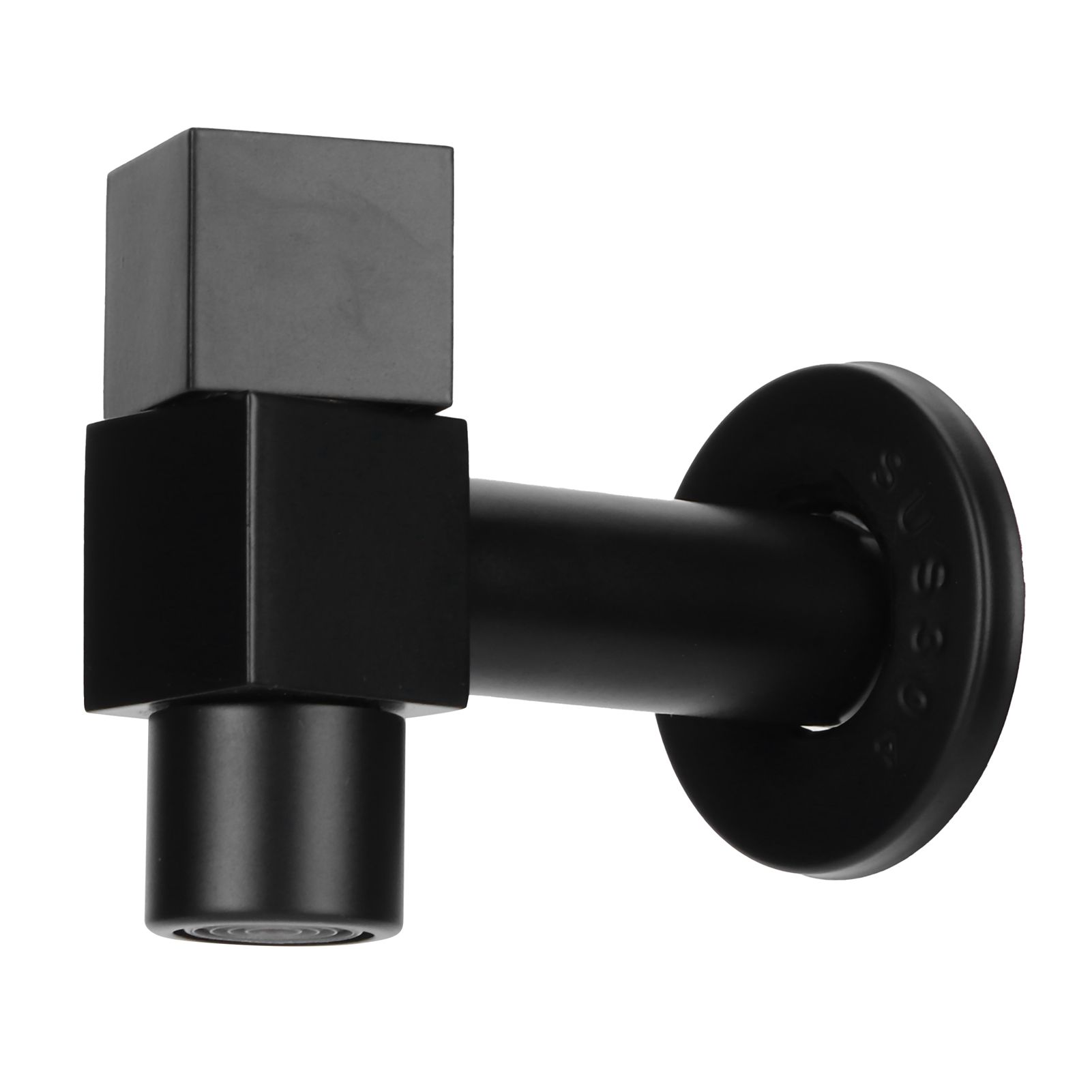 G1/2 Black Mop Sink Faucet Balcony Single Cold Water Gravity Casting Tap view 4