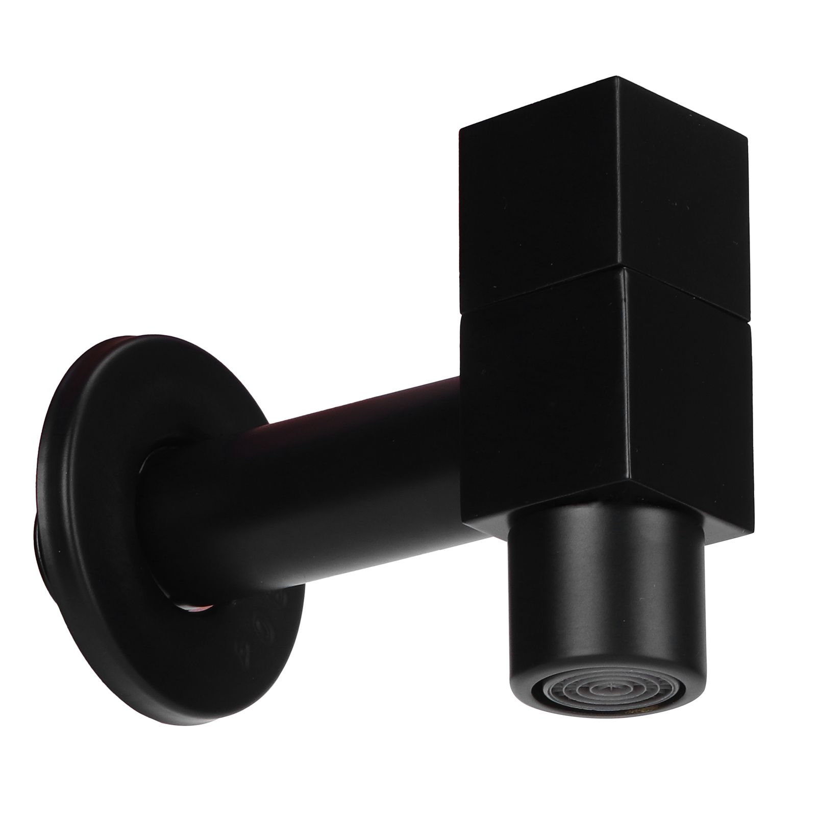G1/2 Black Mop Sink Faucet Balcony Single Cold Water Gravity Casting Tap view 5