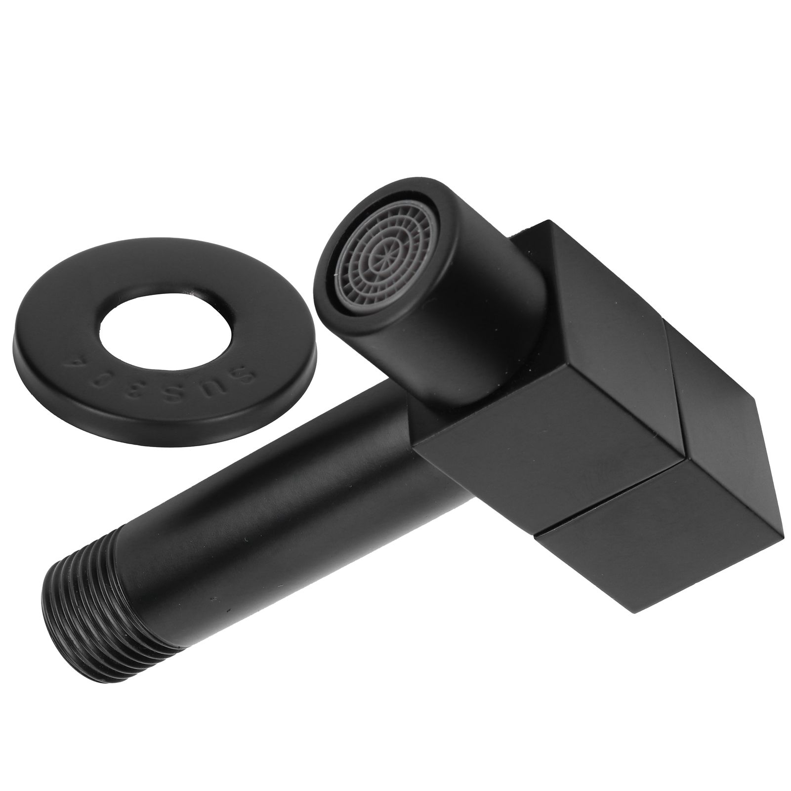 G1/2 Black Mop Sink Faucet Balcony Single Cold Water Gravity Casting Tap view 8