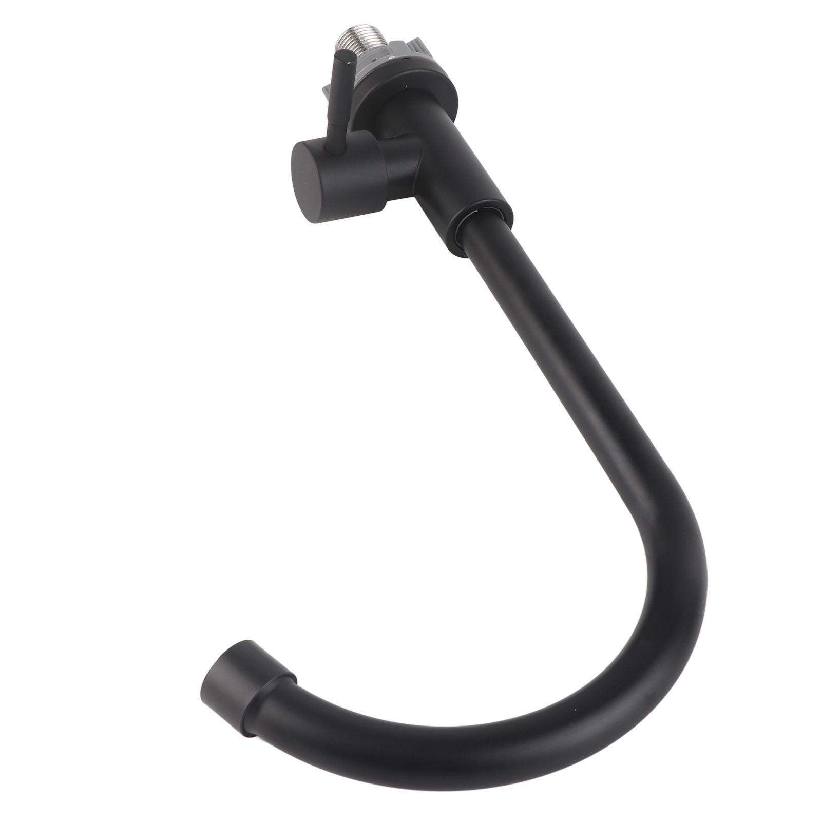 G1/2 Faucet 90 Degree Rotating Single Cold Matte Black Water Tap for Kitchen view 6