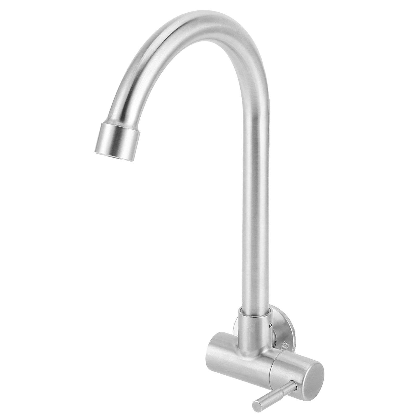 G1/2 Sink Faucet Wall-in 360 Degree Rotating Water Tap Single Handle for view 3