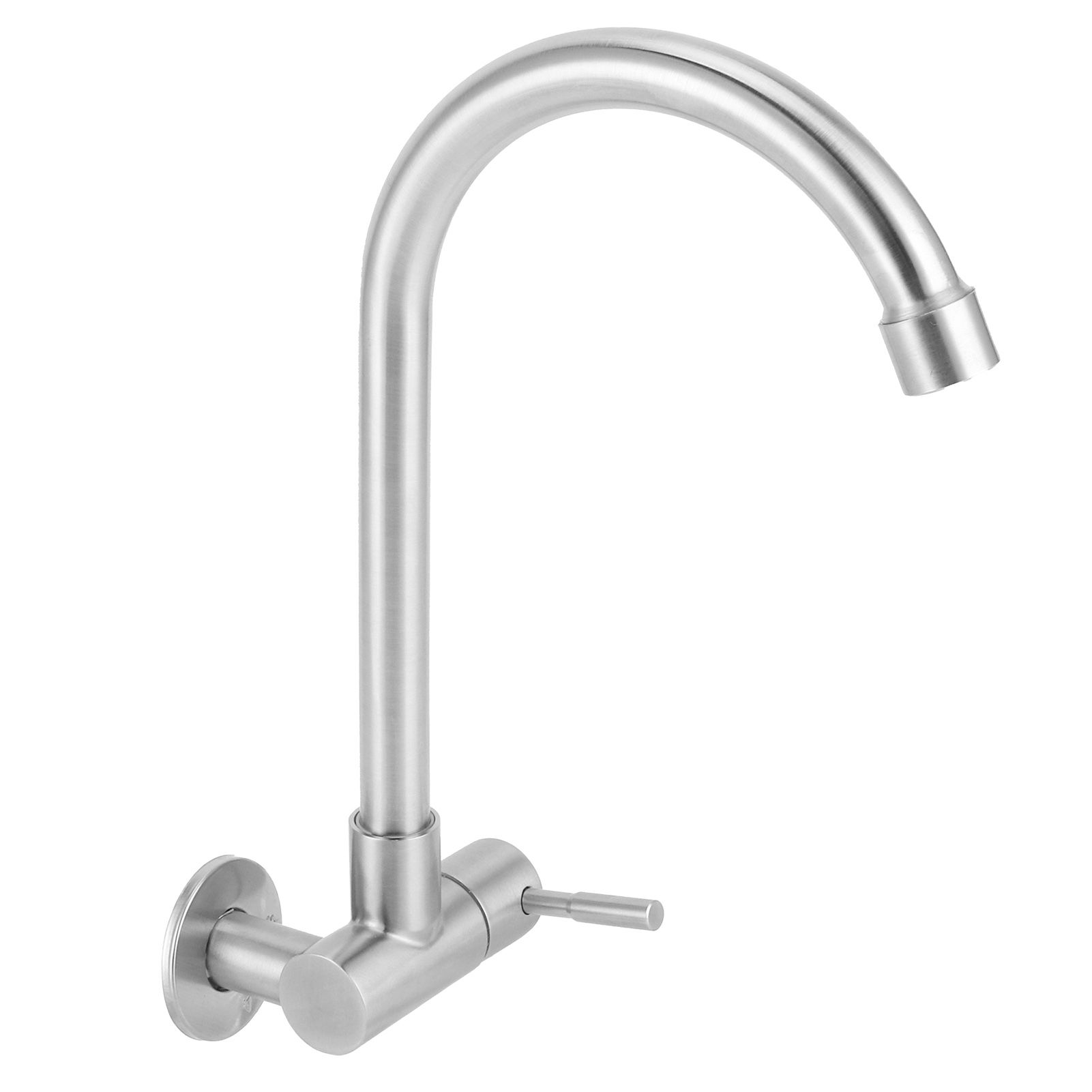 G1/2 Sink Faucet Wall-in 360 Degree Rotating Water Tap Single Handle for view 7