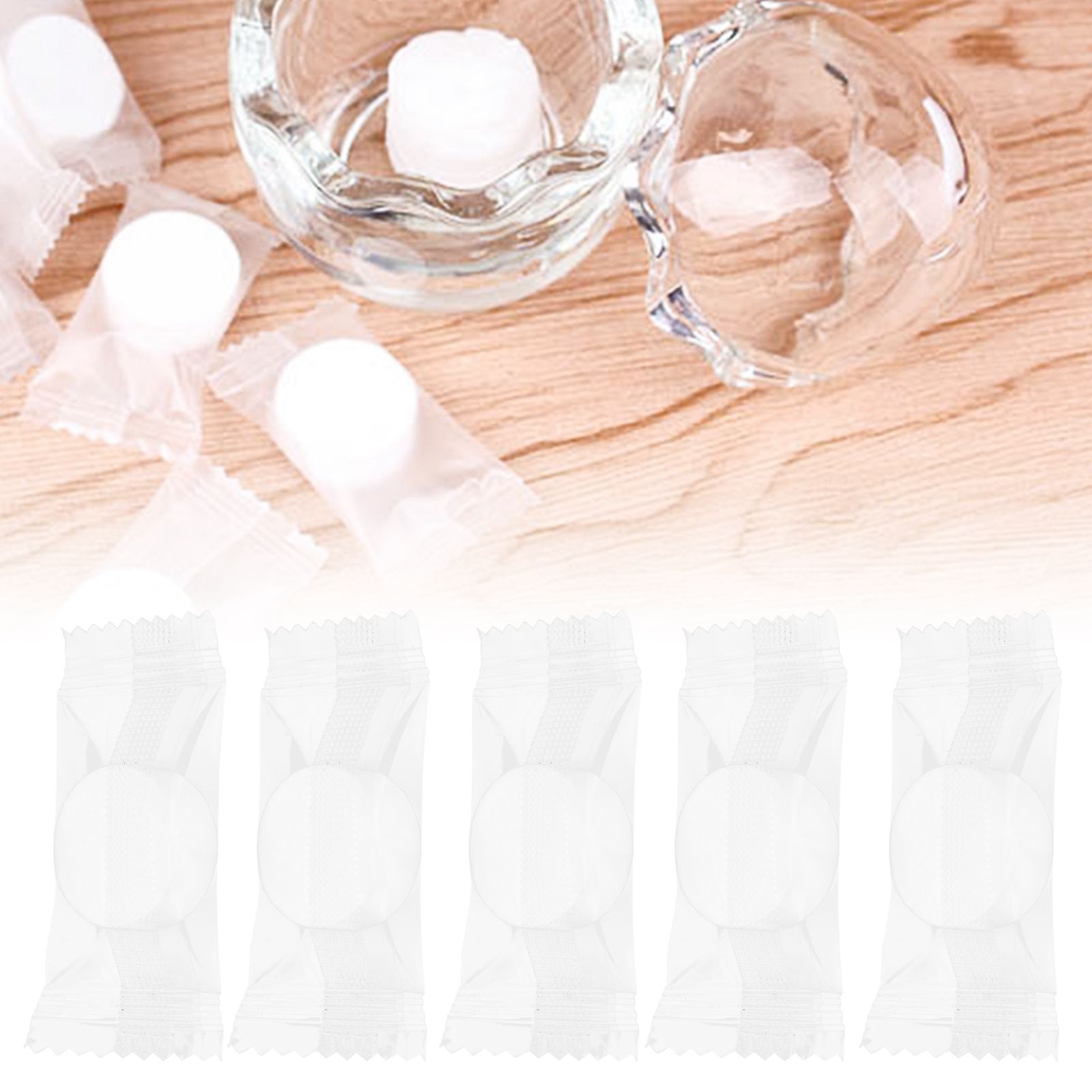 100Pcs Compressed Towels Portable Disposable Face Cleaning Tissue Towel for view 10