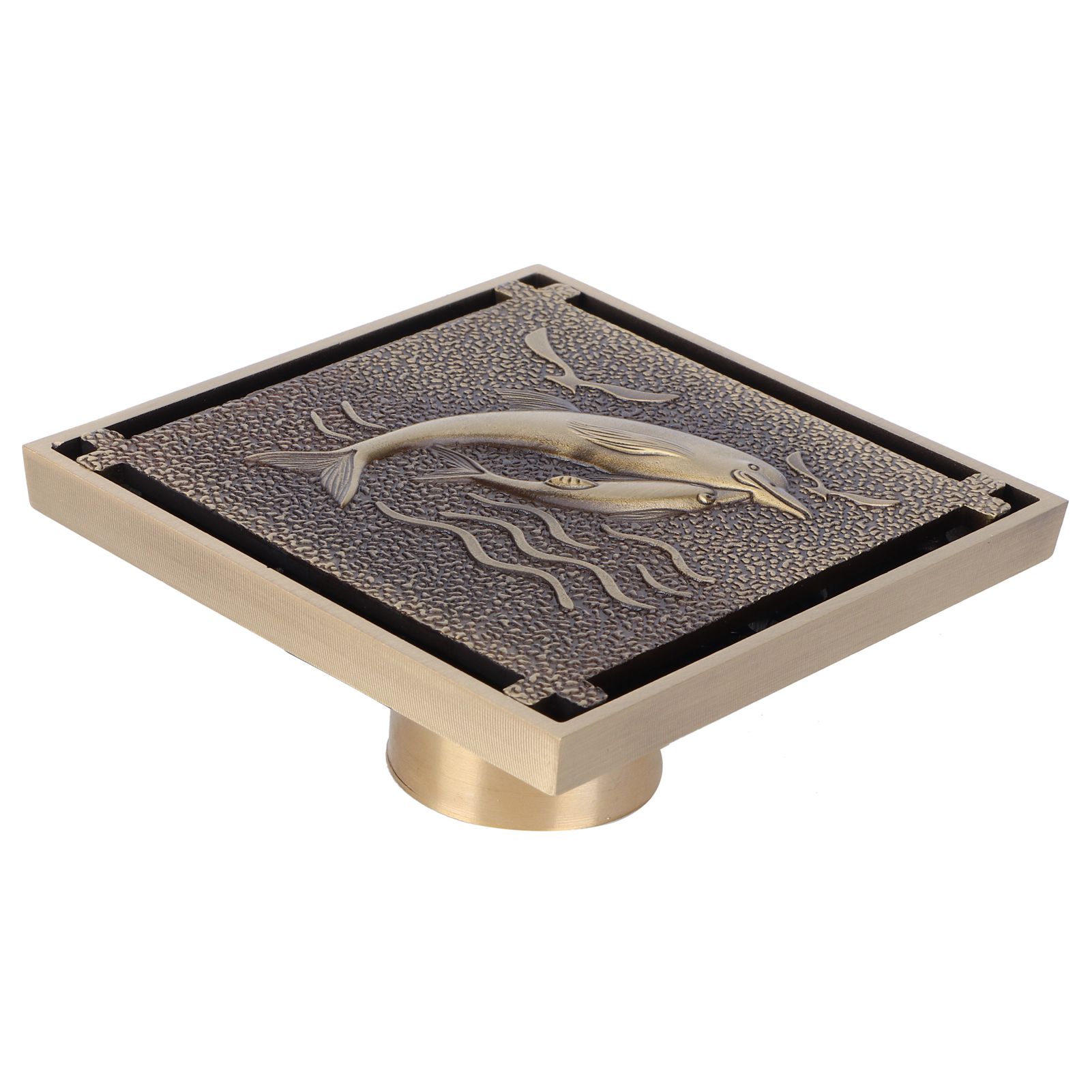Antique Copper Waste Floor Drain Shower Bathroom Floor Drain Cover for Hotel view 8