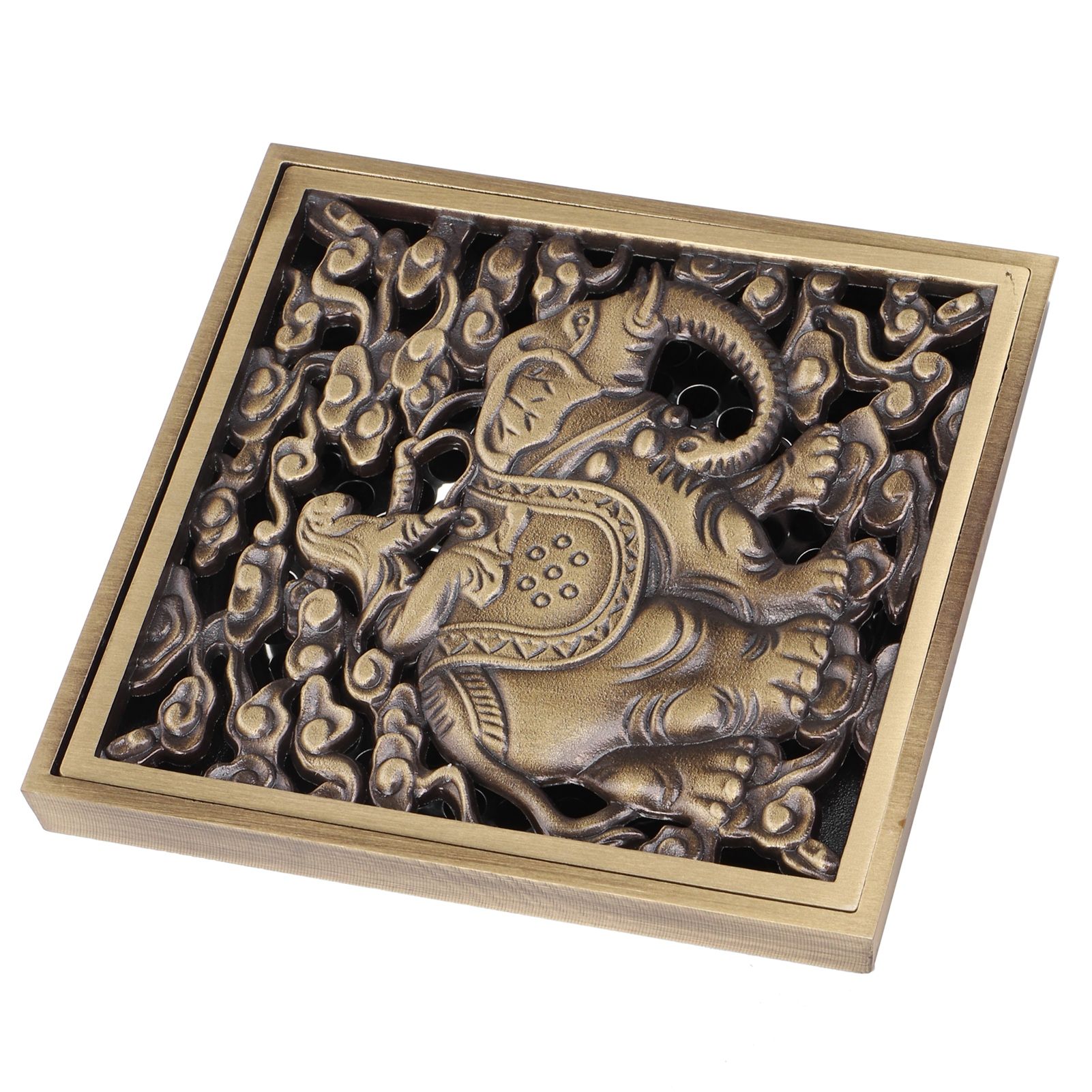 Floor Drain Antique Full Copper Shower Drain Kit for Kitchen Bathroom Toilet Hotel view 6