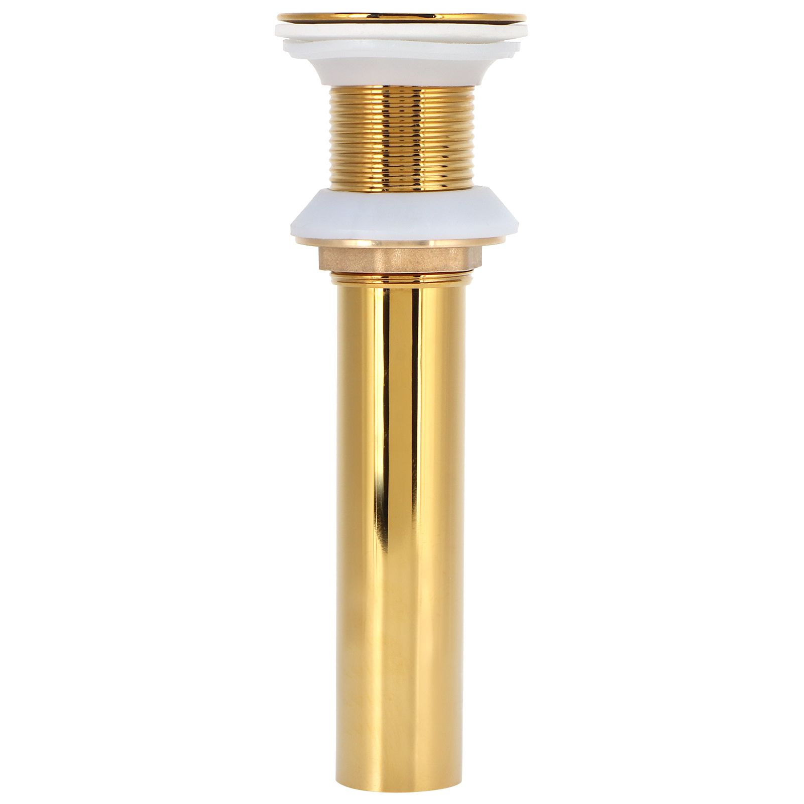 Gold Sink Drain without Overflow Anti Clog Bathroom Faucet Wash Basin Drain view 4