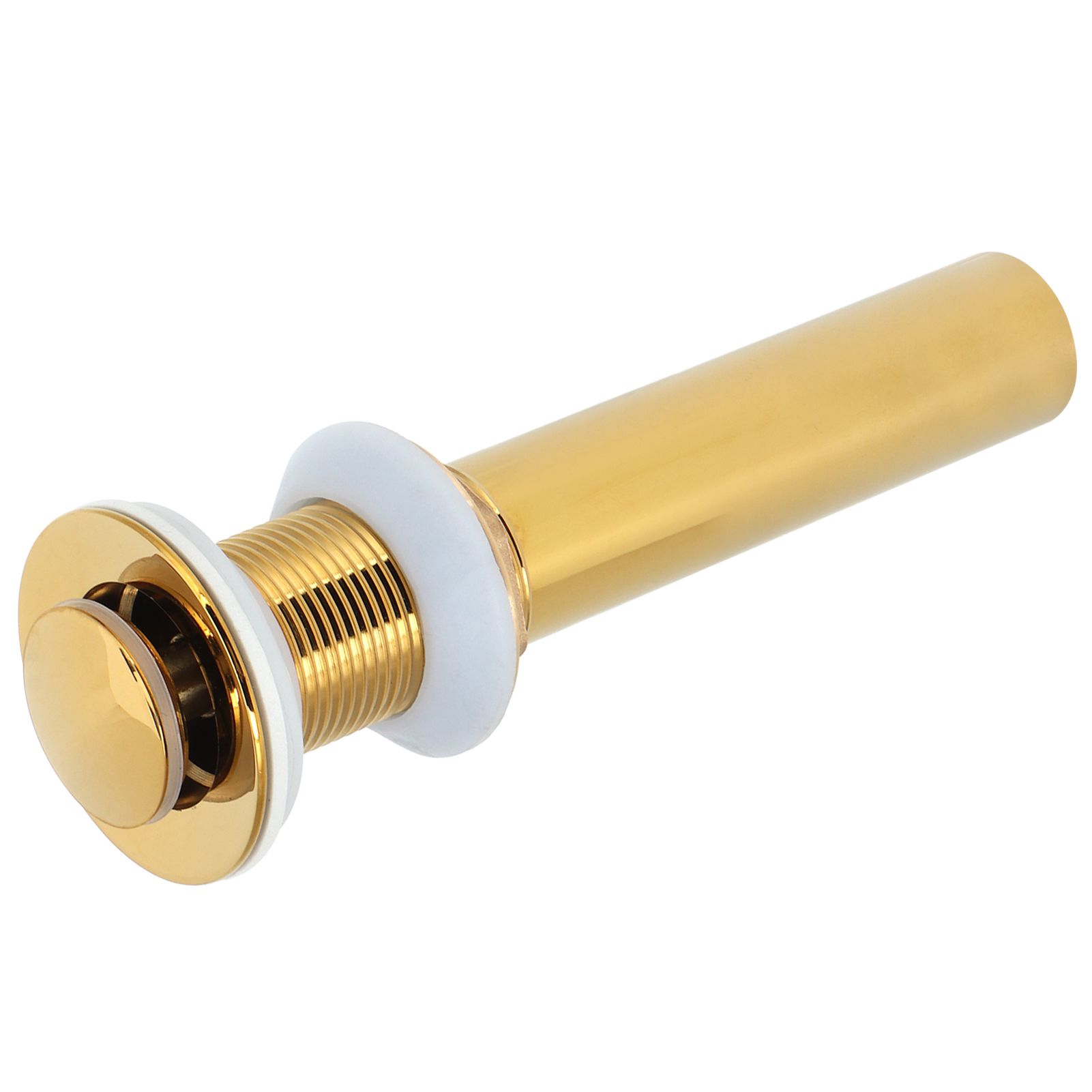 Gold Sink Drain without Overflow Anti Clog Bathroom Faucet Wash Basin Drain view 8