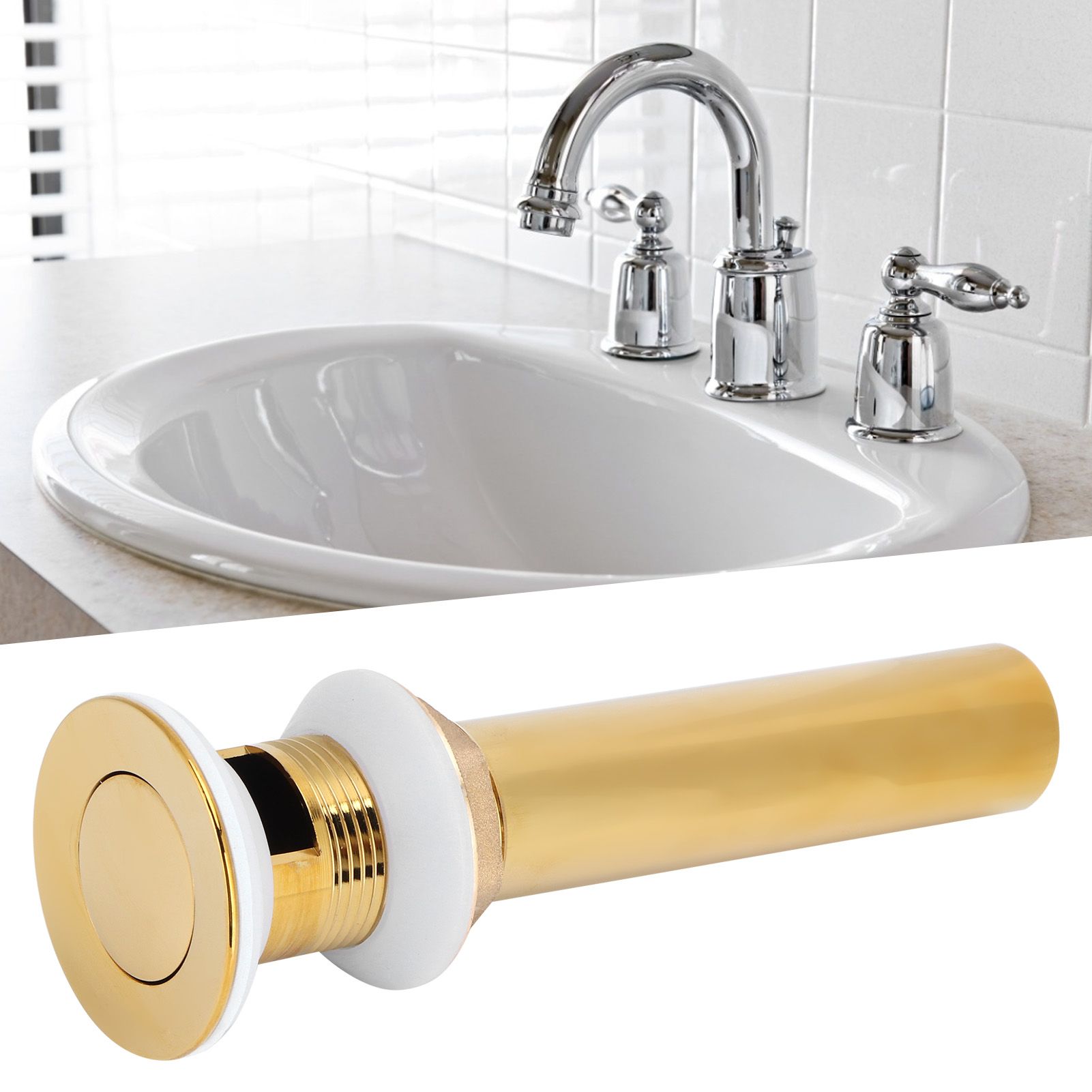 Wash Basin Sink Drain Anti Clogging Bathroom Drainer Stopper Accessories Non view 9