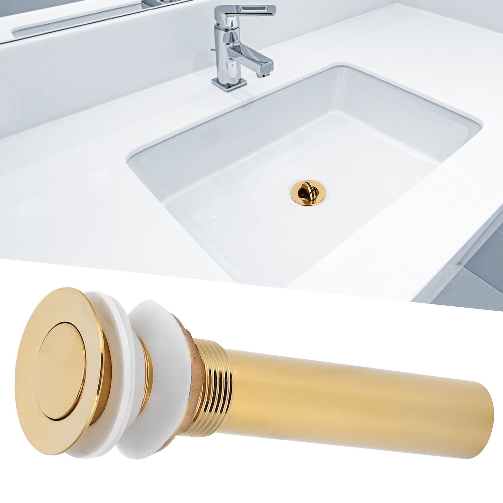 Wash Basin Sink Drain Anti Clogging Bathroom Drainer Stopper Accessories Non view 10