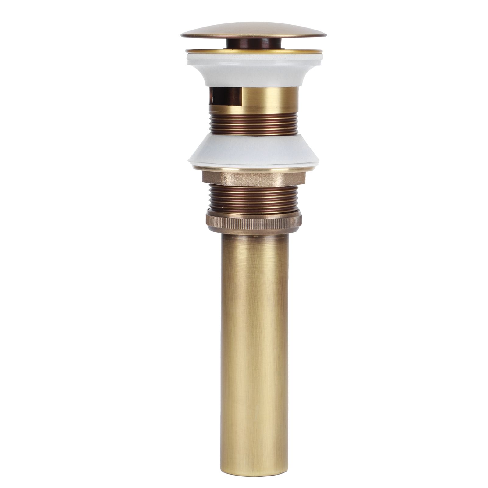 Brass Popup Drain Stopper Bathroom Basin Sink Draining Without Overflow view 2