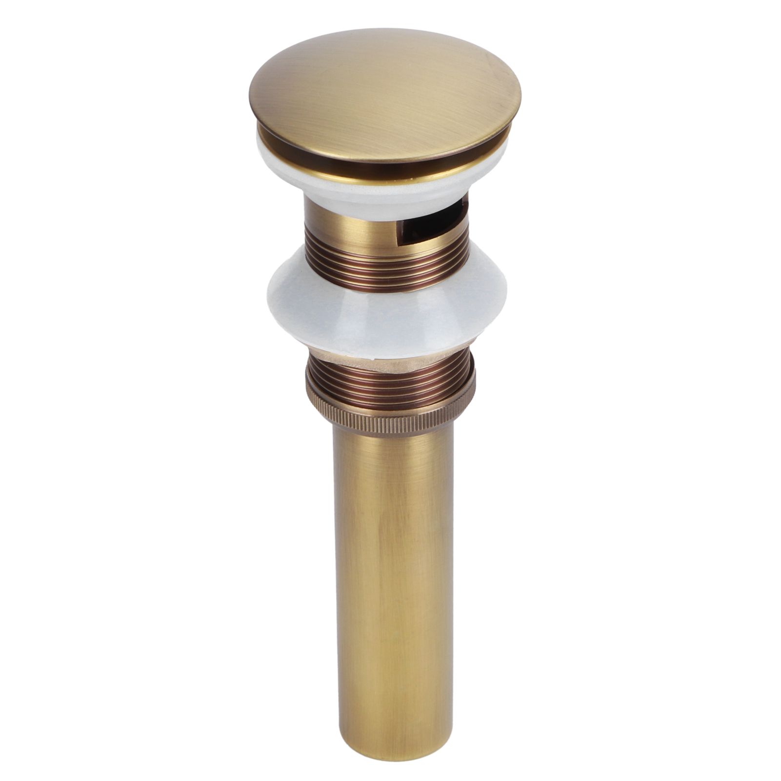 Brass Popup Drain Stopper Bathroom Basin Sink Draining Without Overflow view 3