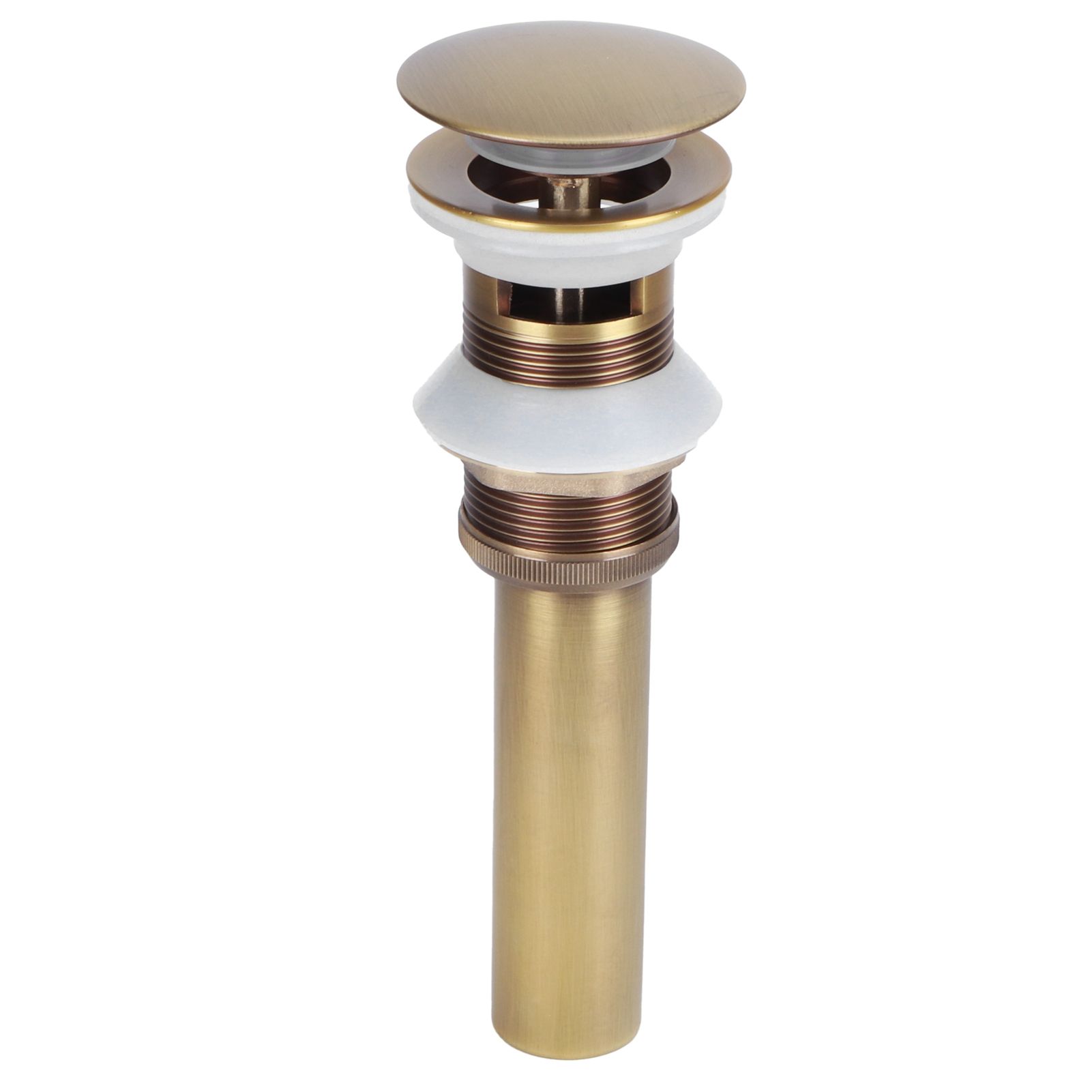 Brass Popup Drain Stopper Bathroom Basin Sink Draining Without Overflow view 4