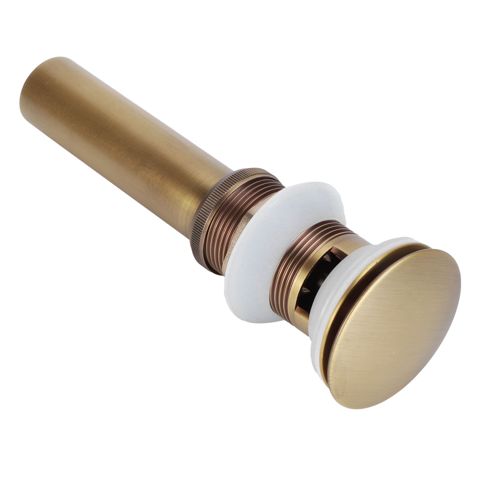 Brass Popup Drain Stopper Bathroom Basin Sink Draining Without Overflow view 6