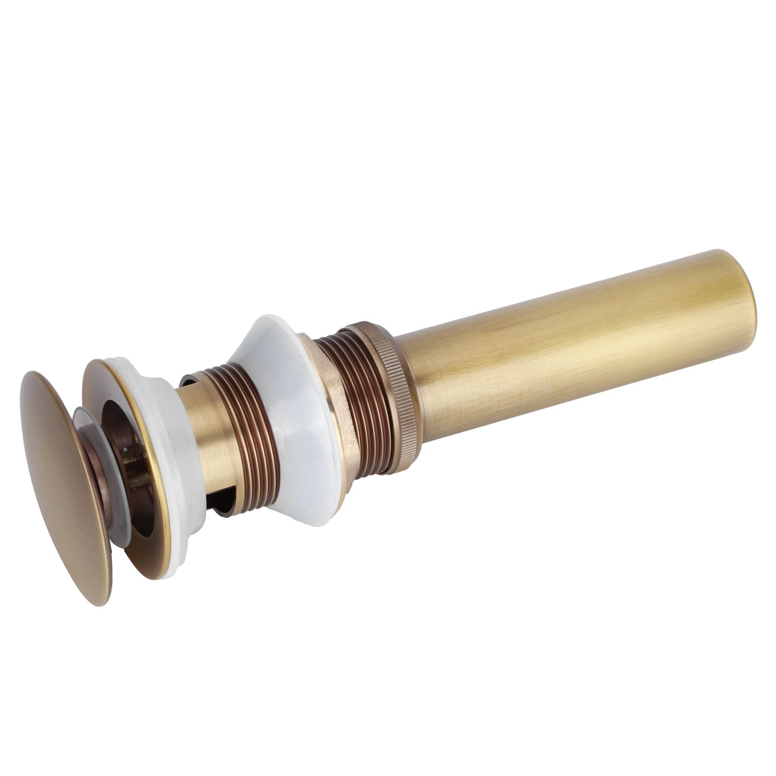 Brass Popup Drain Stopper Bathroom Basin Sink Draining Without Overflow view 7