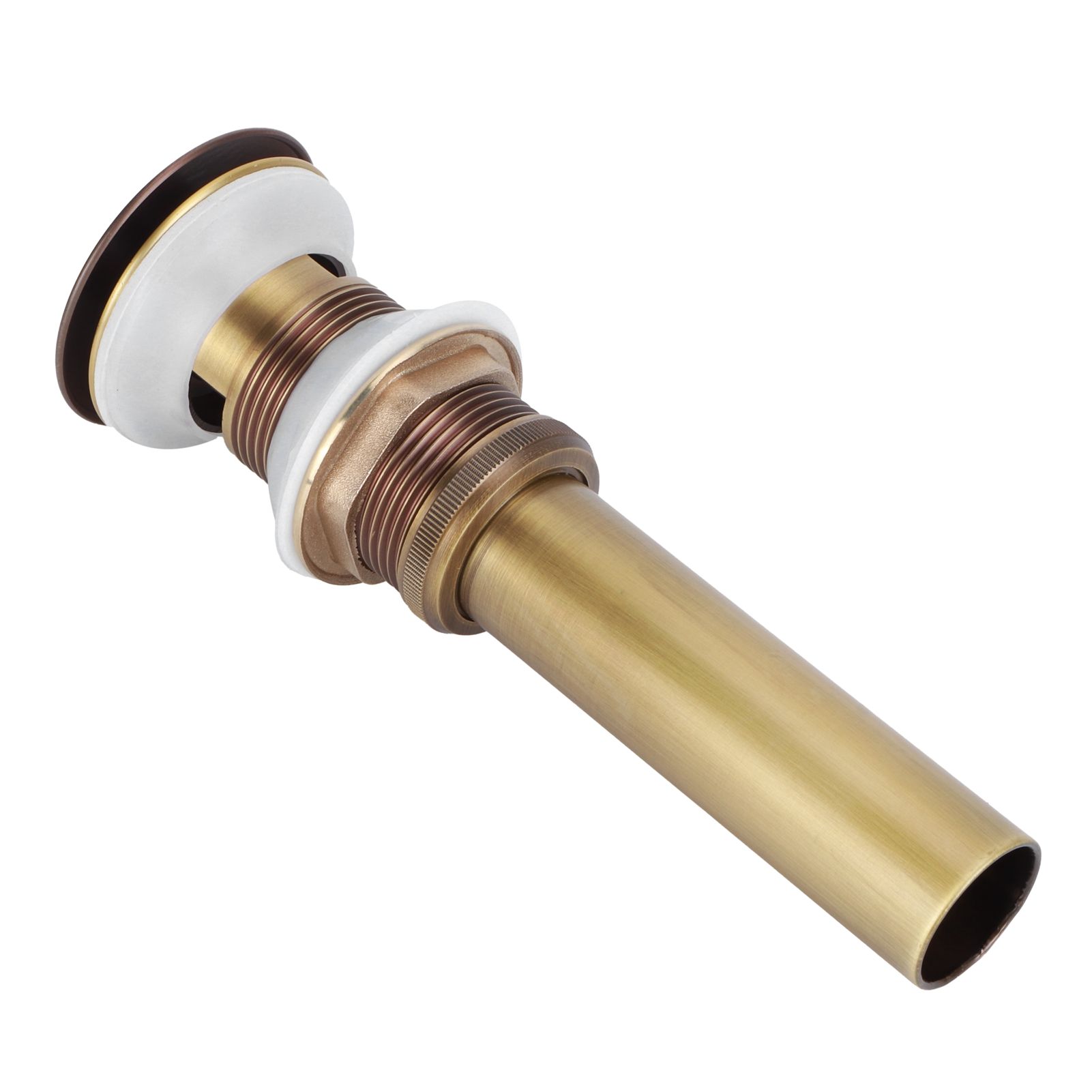 Brass Popup Drain Stopper Bathroom Basin Sink Draining Without Overflow view 8