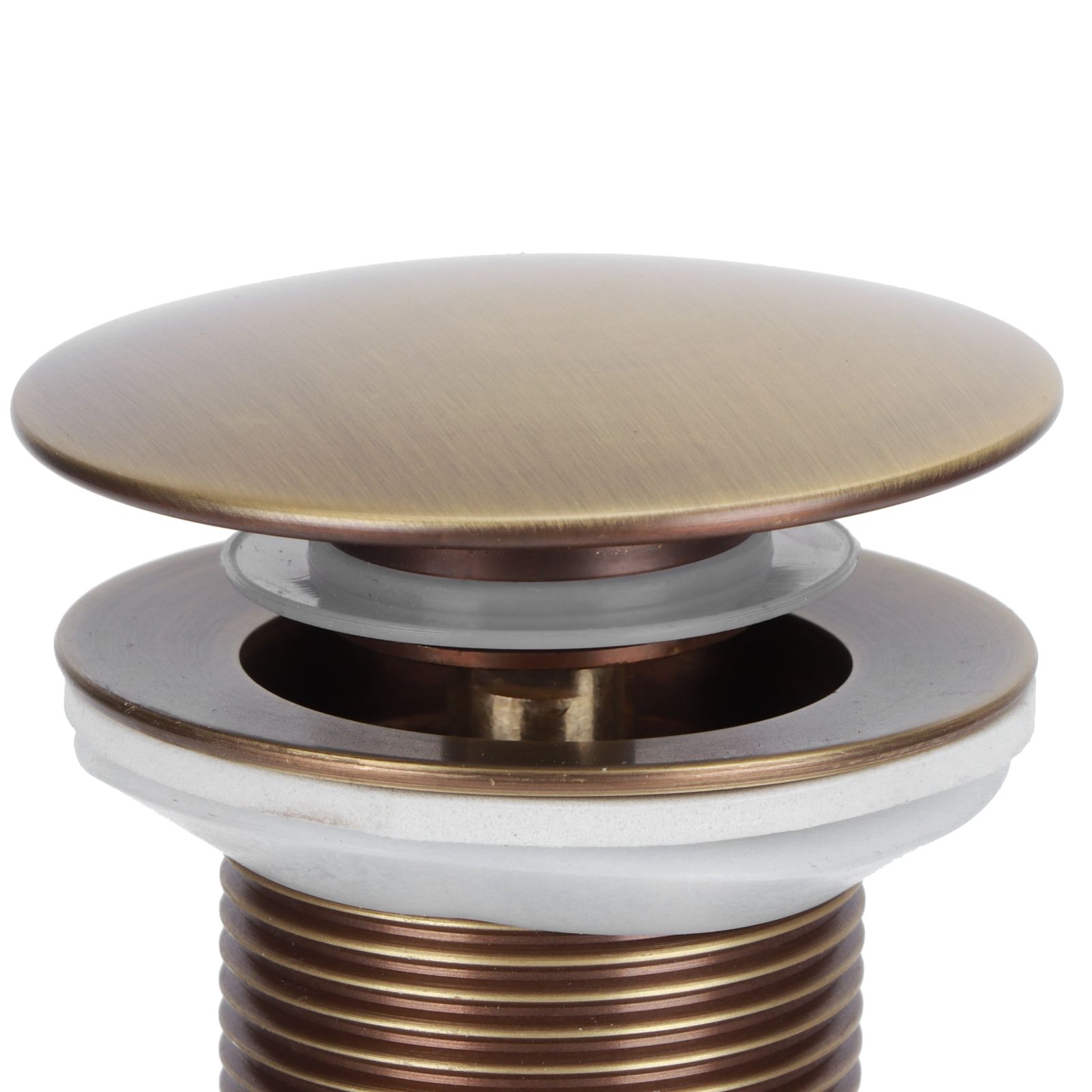 Brass Popup Drain Stopper Bathroom Basin Sink Draining Without Overflow view 11