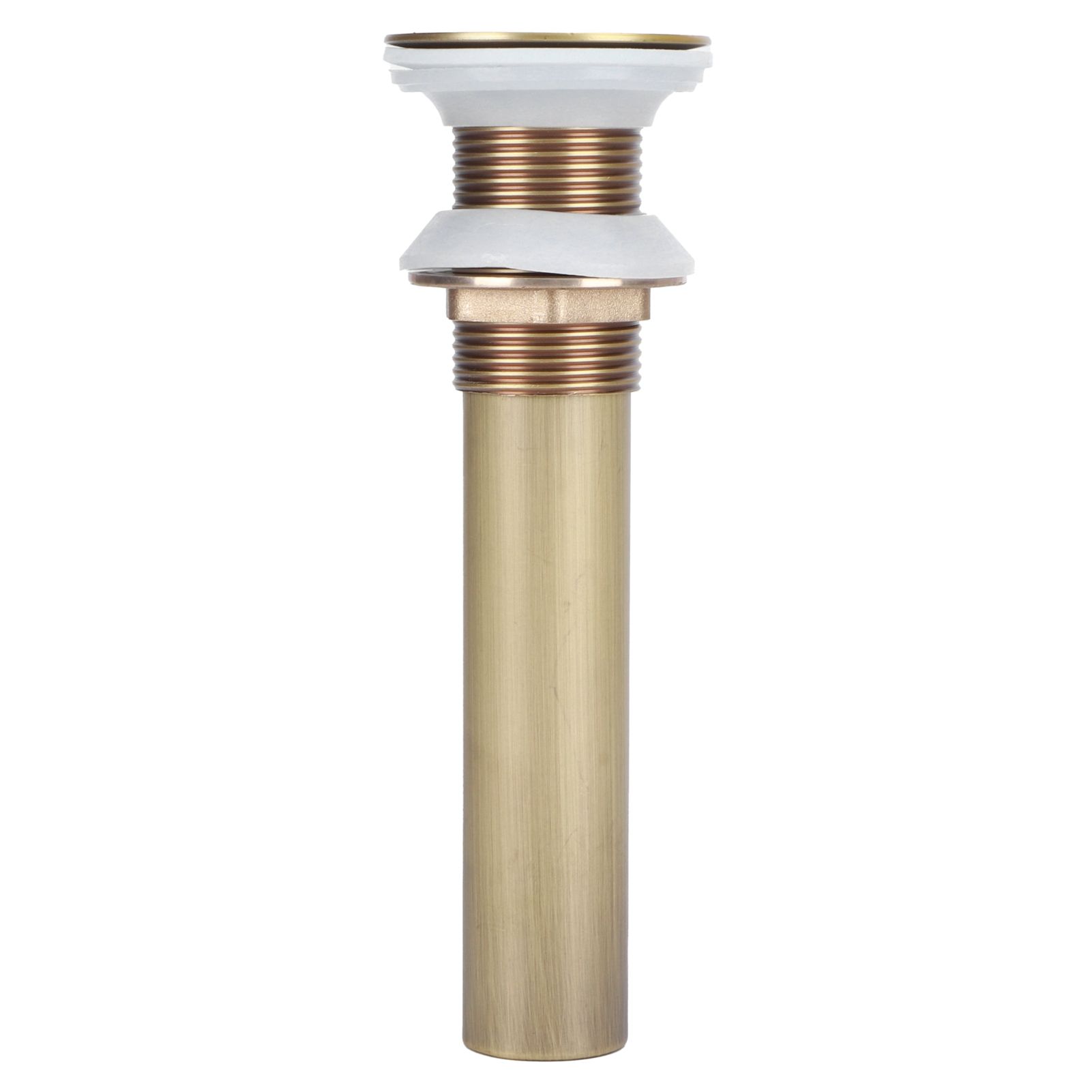 Brass Basin Sink Drain without Overflow Kitchen Bathroom Draining Stopper view 4