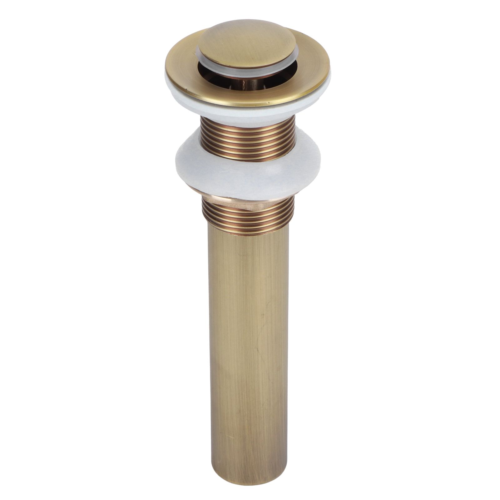 Brass Basin Sink Drain without Overflow Kitchen Bathroom Draining Stopper view 6