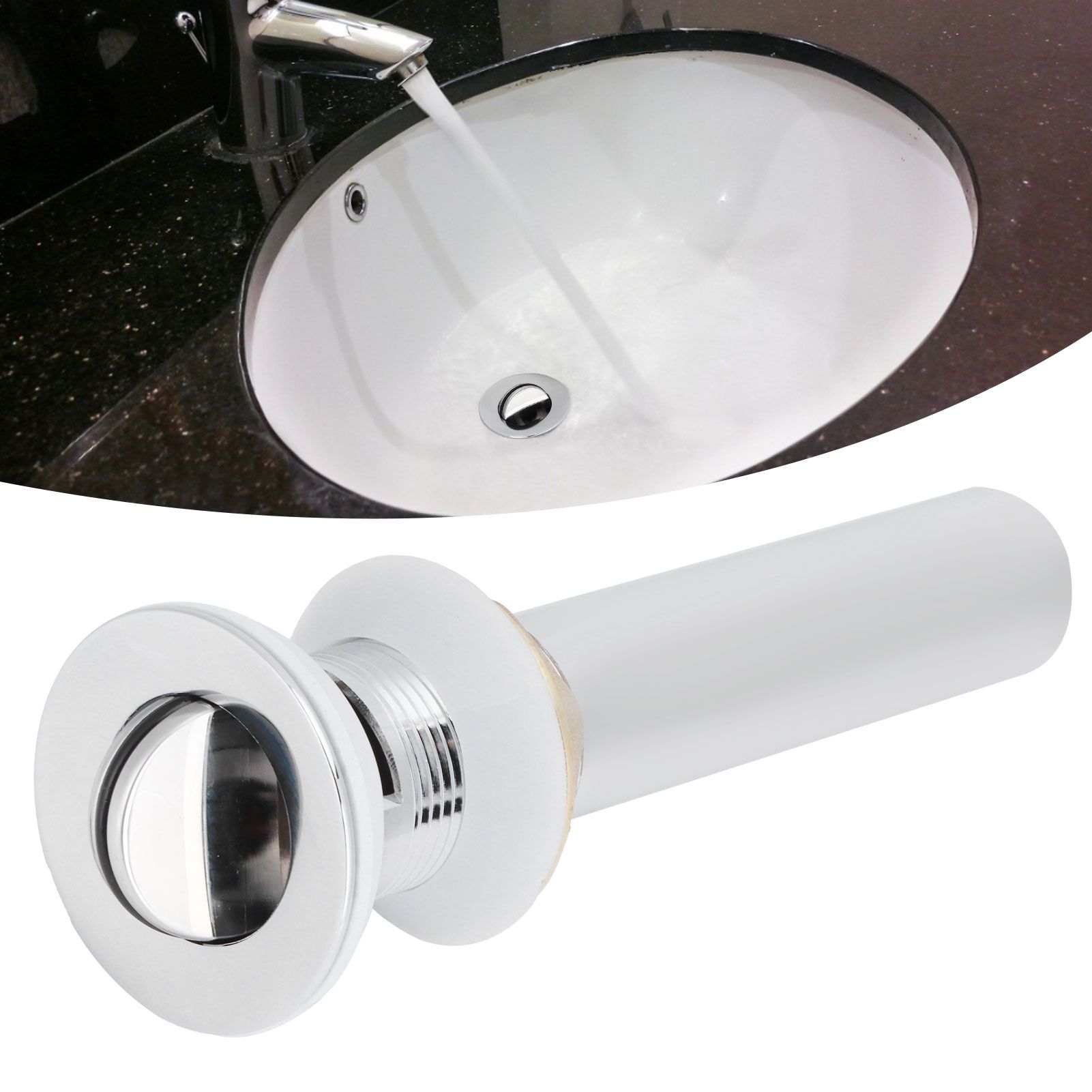 Bathroom Sink Drain Anti Clog Basin Popup Bounce Draining Stopper with view 9