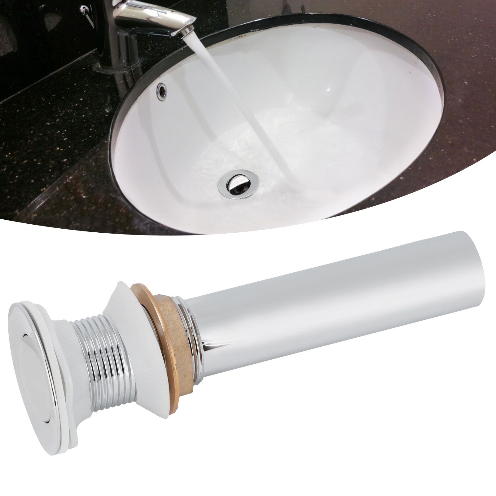 Bathroom Sink Drain Anti Clog Basin Popup Bounce Draining Stopper with view 10