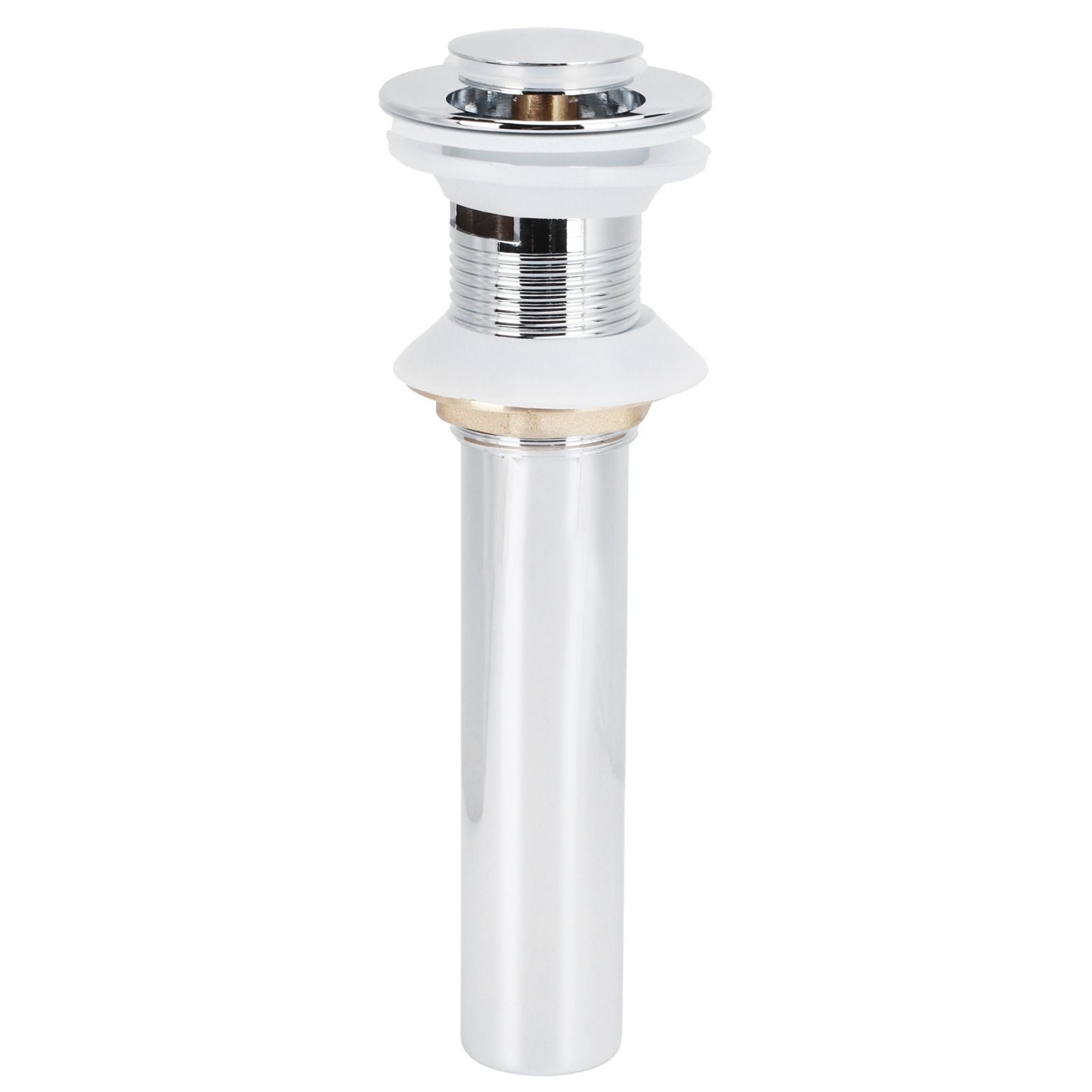 Basin Drain Sink Drain Stopper Electroplating Popup Drainer NonOverflow — image 1