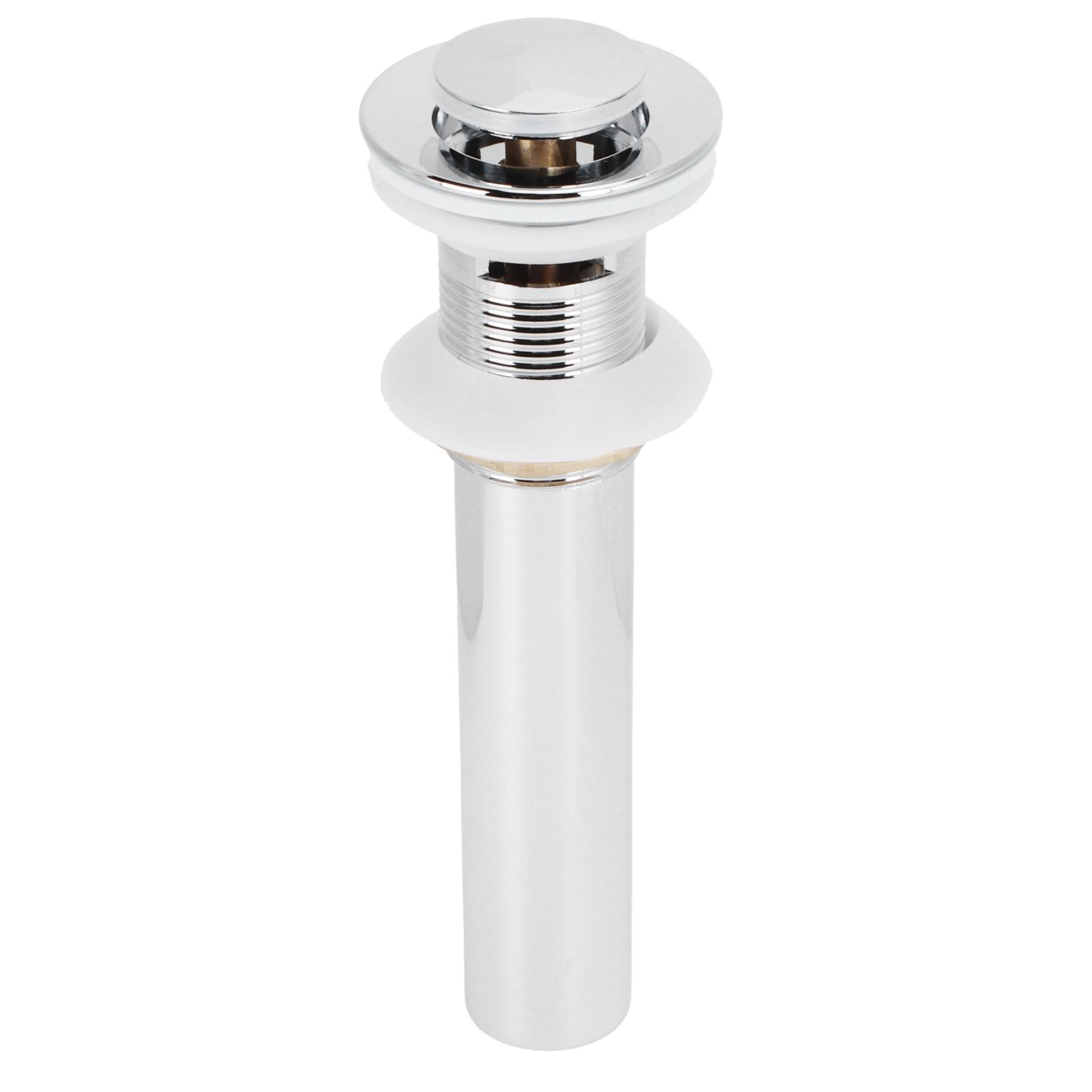 Basin Drain Sink Drain Stopper Electroplating Popup Drainer NonOverflow view 6