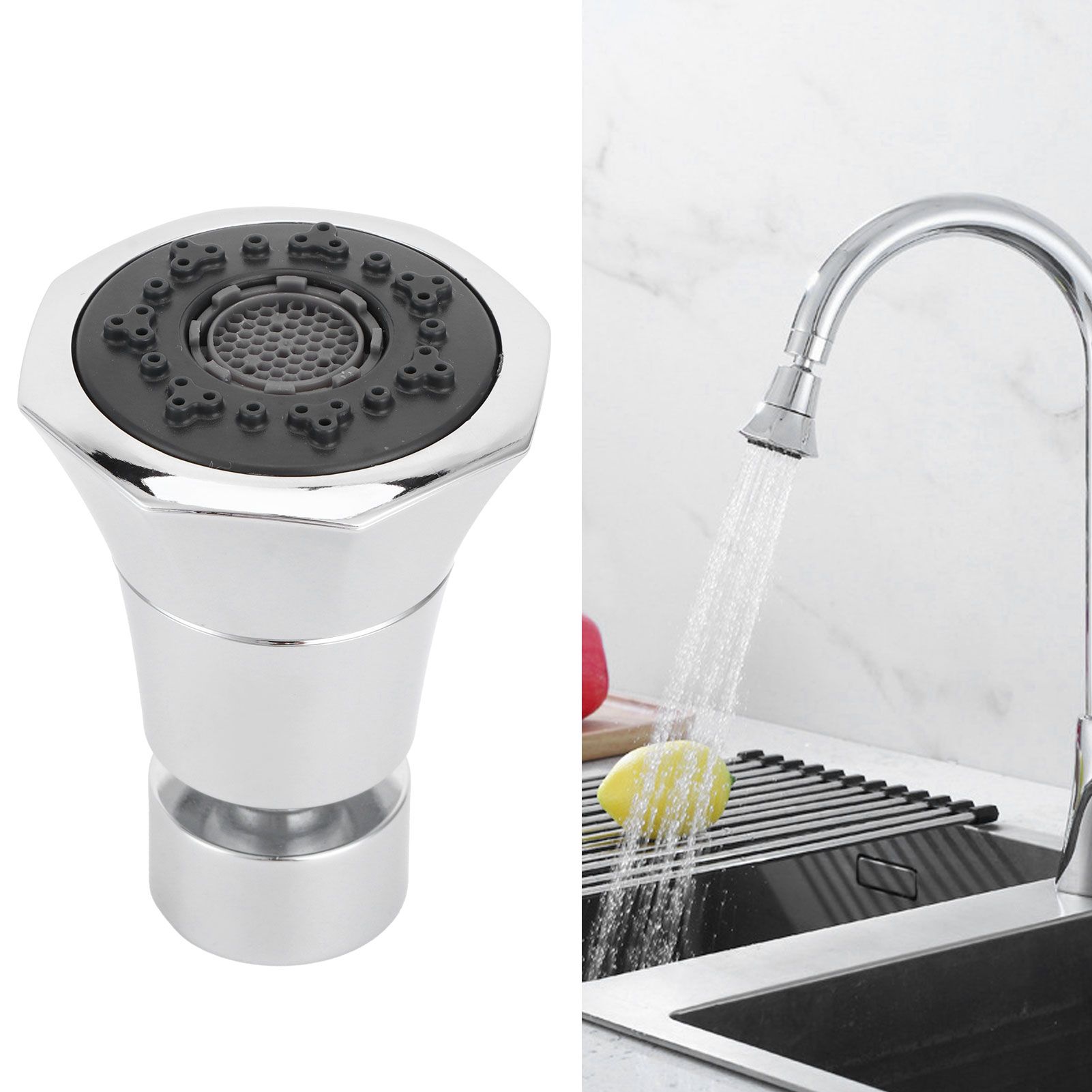 G1/2 Faucet Sprayer Head 360 Degree Rotating Filter Nozzle Replacement Kitchen view 10