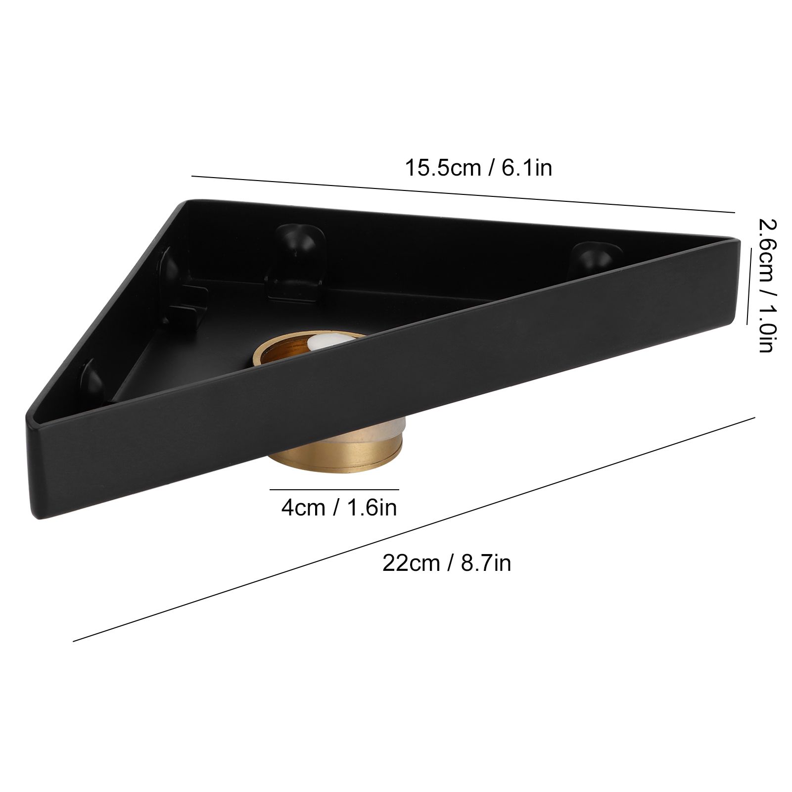 Floor Drain Set Thicken 304 Stainless Steel Concealed Triangular Sink Drain view 14