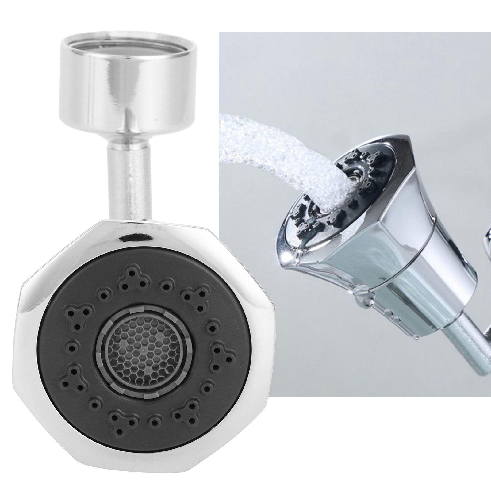 G1/2 Thread Rotatable Faucet Aerator Faucet Spray Head Kitchen Tap Water view 10