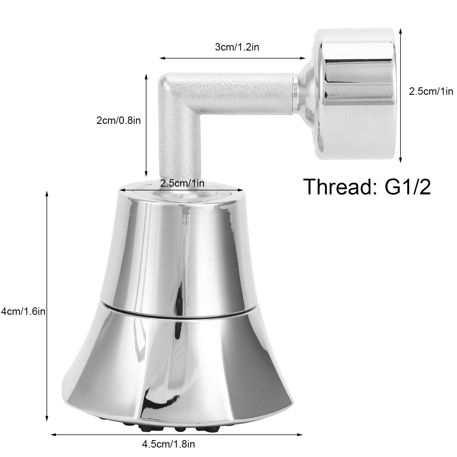 G1/2 Thread Rotatable Faucet Aerator Faucet Spray Head Kitchen Tap Water view 13