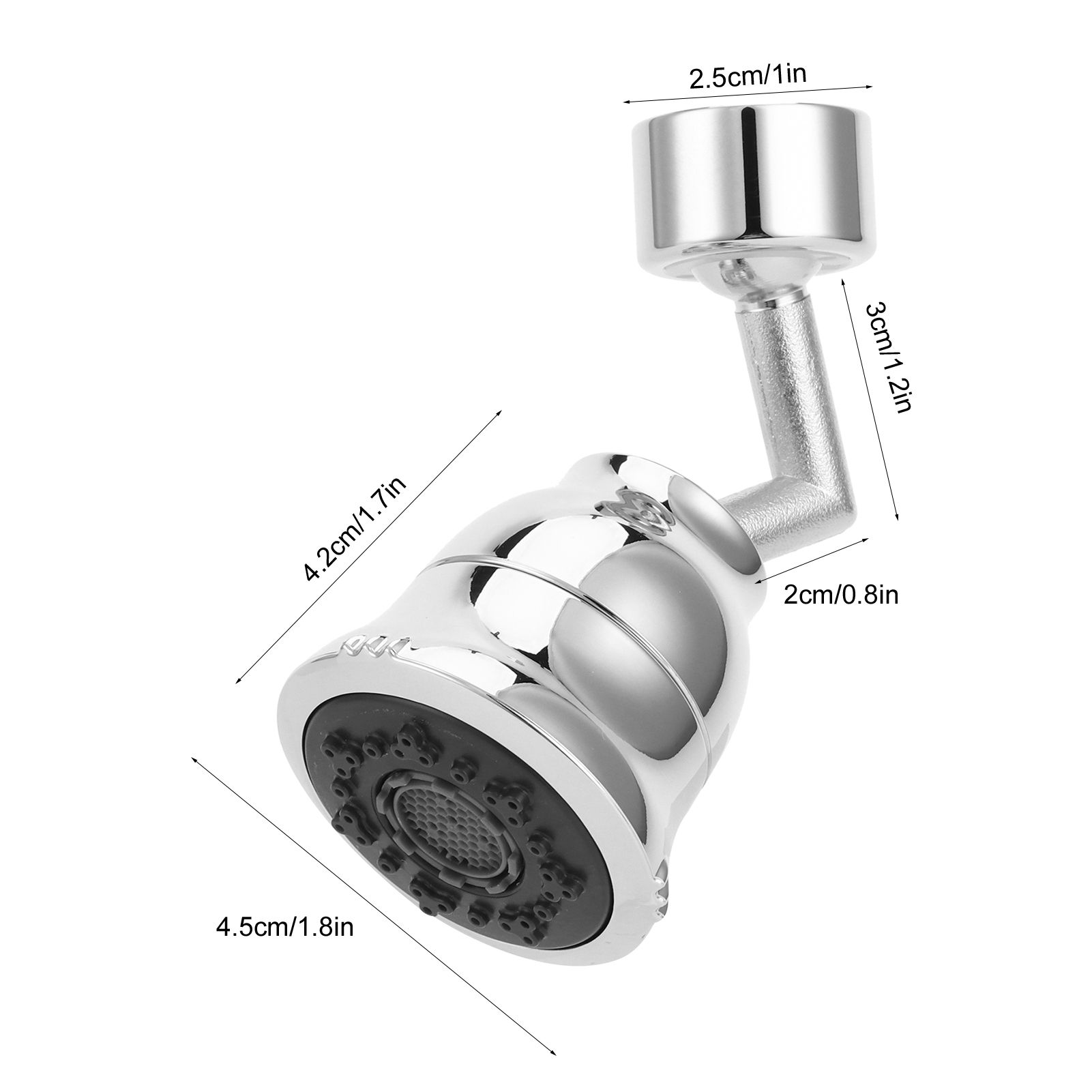 G1/2 Kitchen Sink Faucet Sprayer Water Saving Aerator Rotatable Faucet Spray view 13