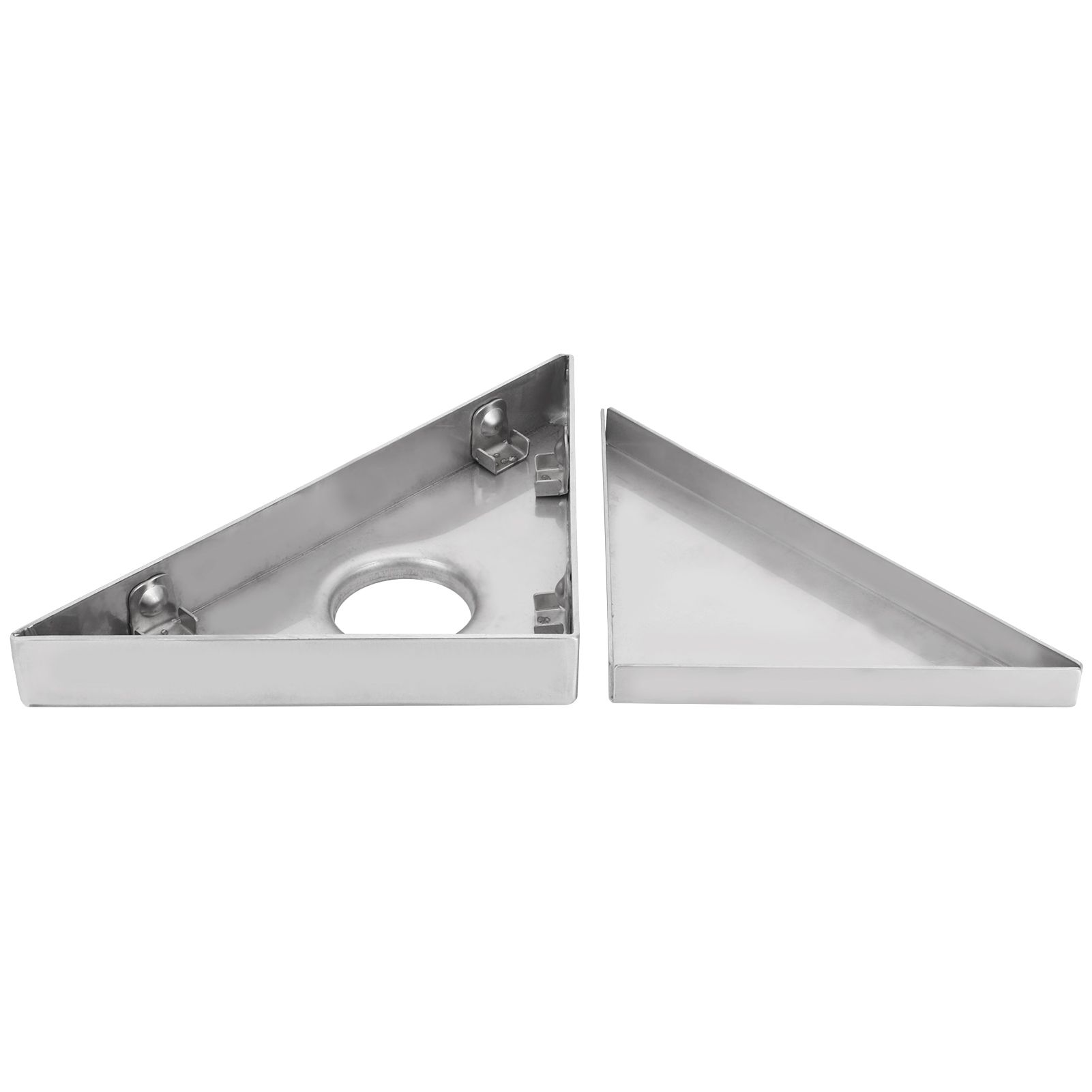 Concealed Floor Drain Triangular Corner Drain Set for Home Balcony Bathroom view 6