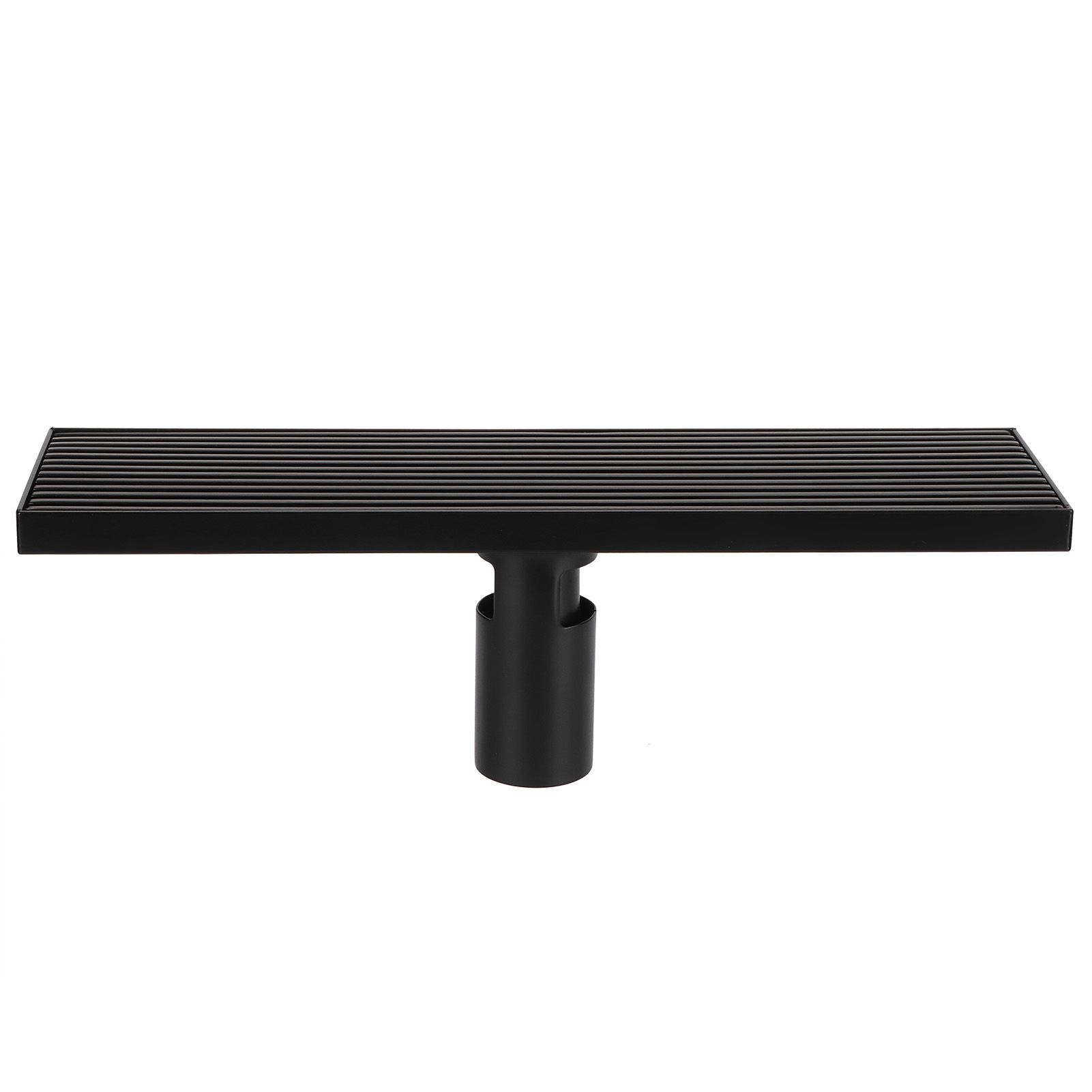 Linear Shower Floor Drain with Removable Cover 304 Stainless Steel Matte Black view 2