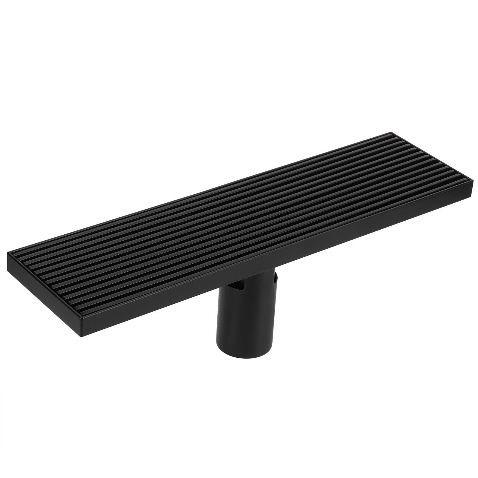 Linear Shower Floor Drain with Removable Cover 304 Stainless Steel Matte Black view 3