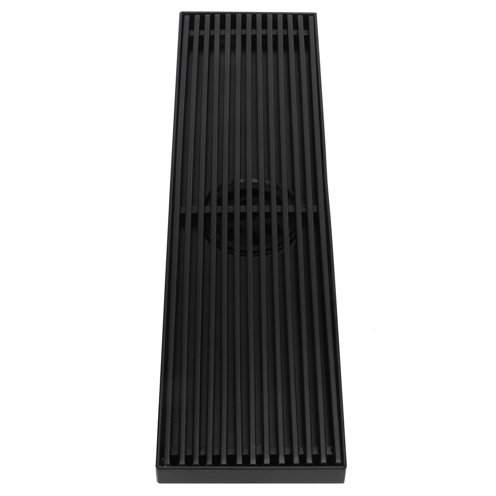 Linear Shower Floor Drain with Removable Cover 304 Stainless Steel Matte Black view 4
