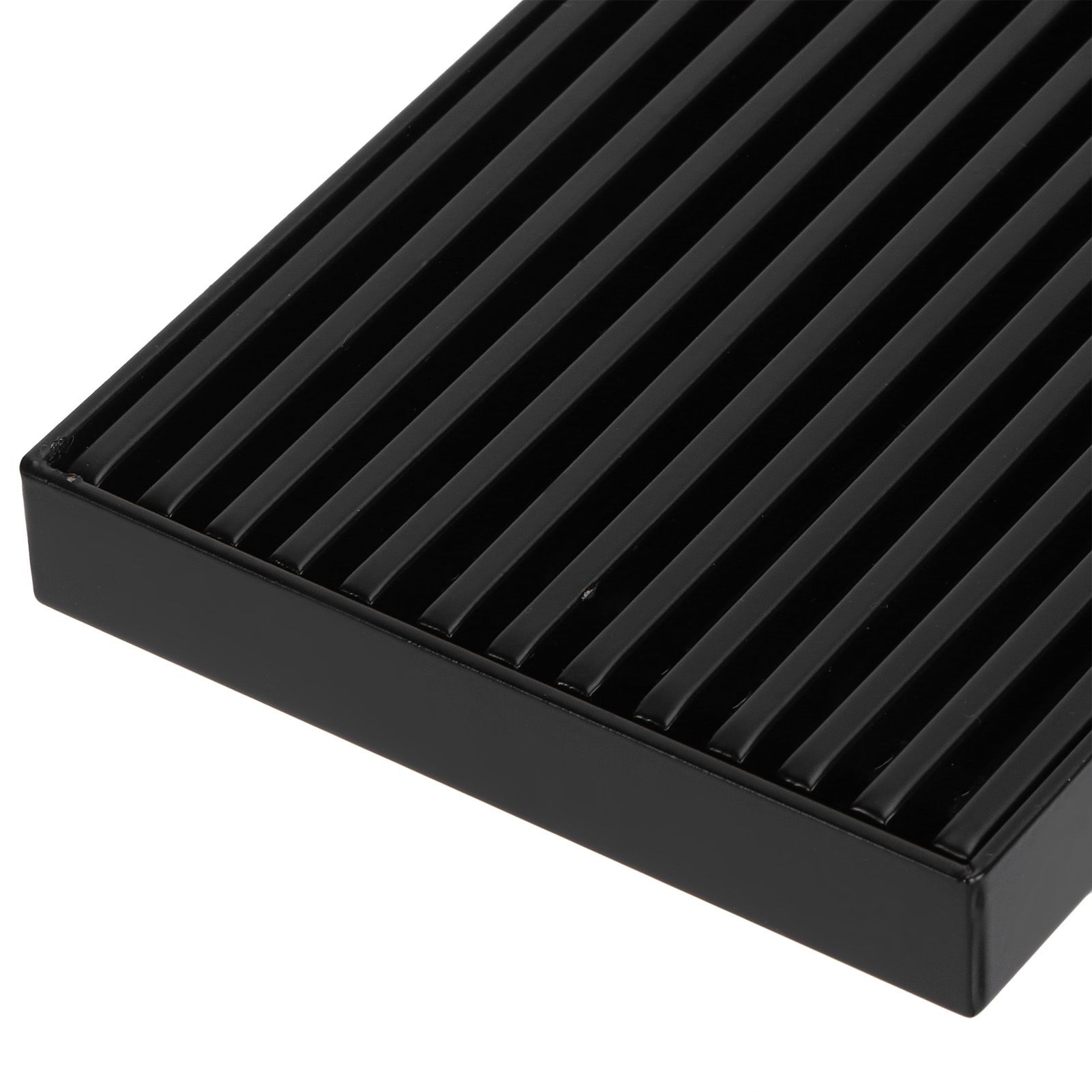 Linear Shower Floor Drain with Removable Cover 304 Stainless Steel Matte Black view 12