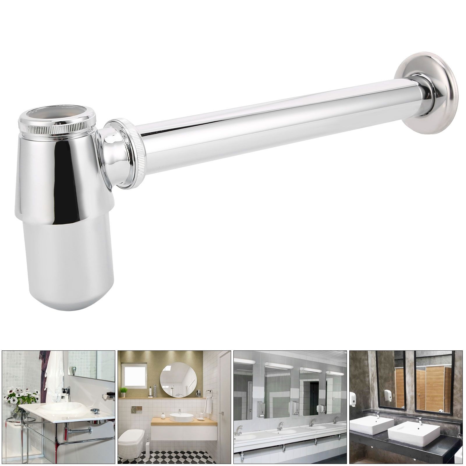 Bathroom Sink Basin Waste Pipe Copper Sink Pipe Trap Drain Kit for Kitchen view 9