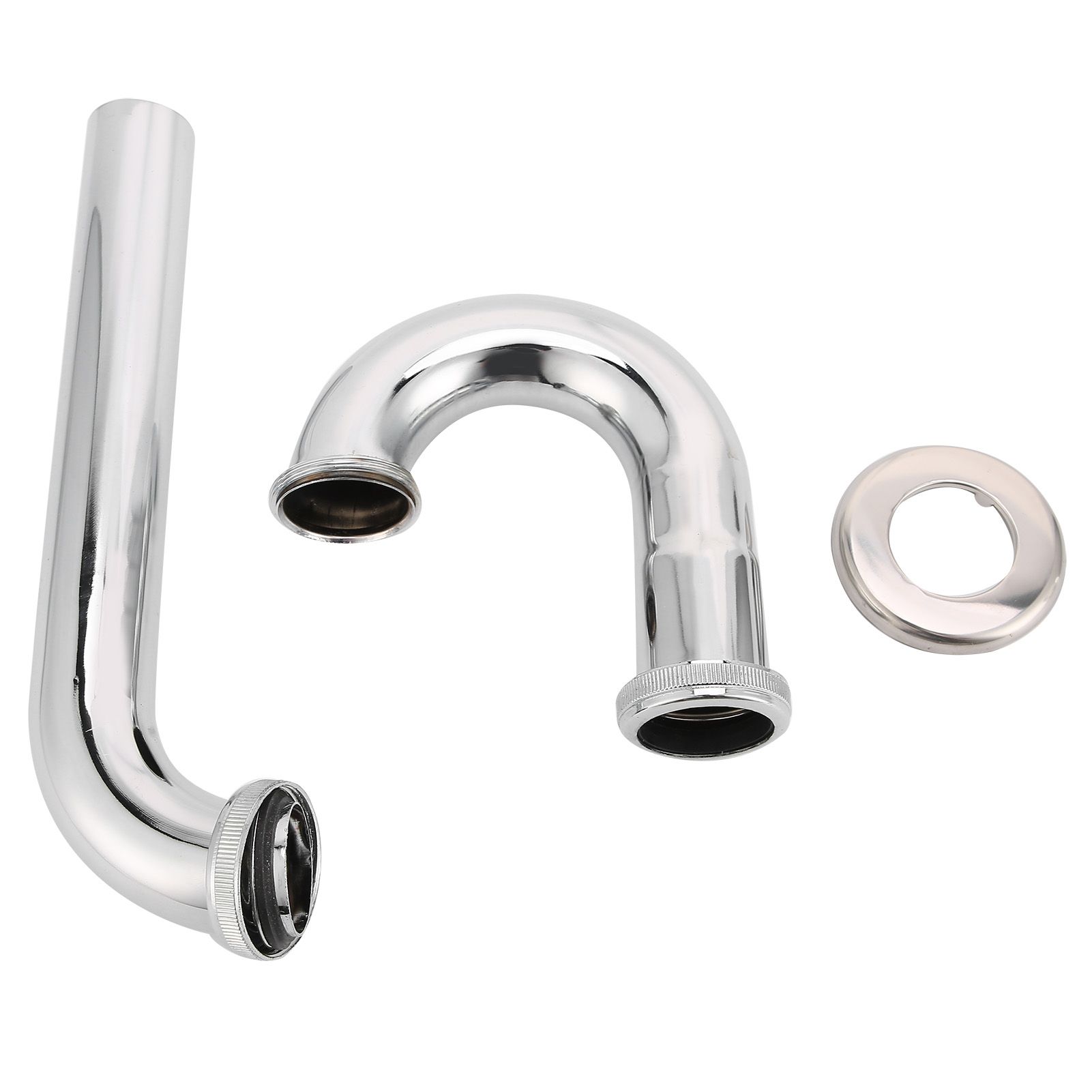 Sink Siphon Trap Waste Drain Valve Kit Washbasin Syphon Draining Pipe Plumbing view 15