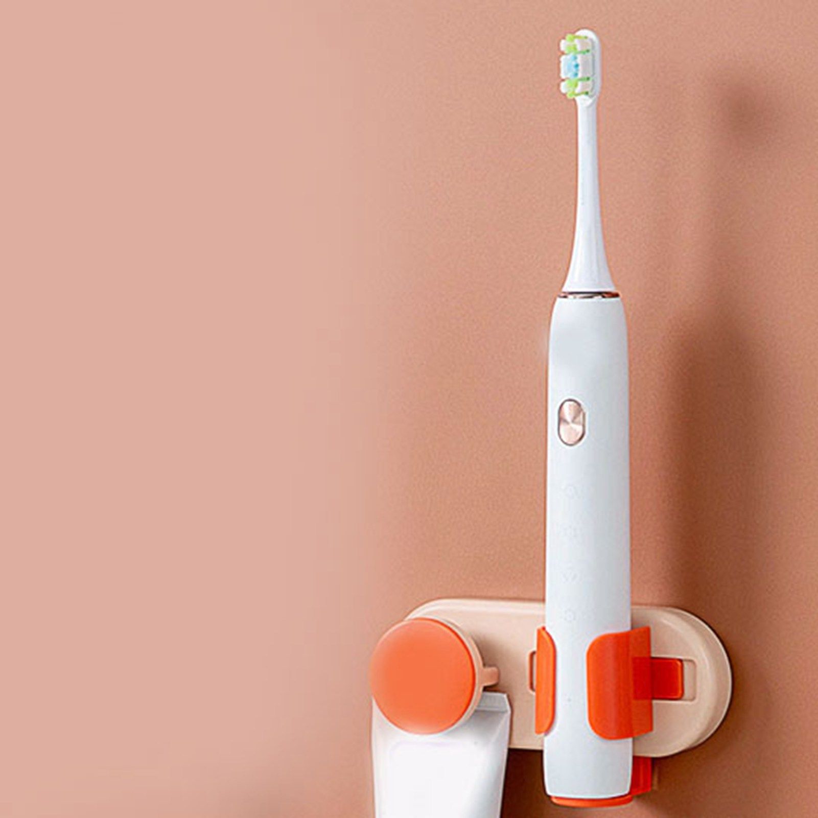 Bathroom Toothbrush Holder Multifunctional Wall Mounted Toothbrush Storage view 3