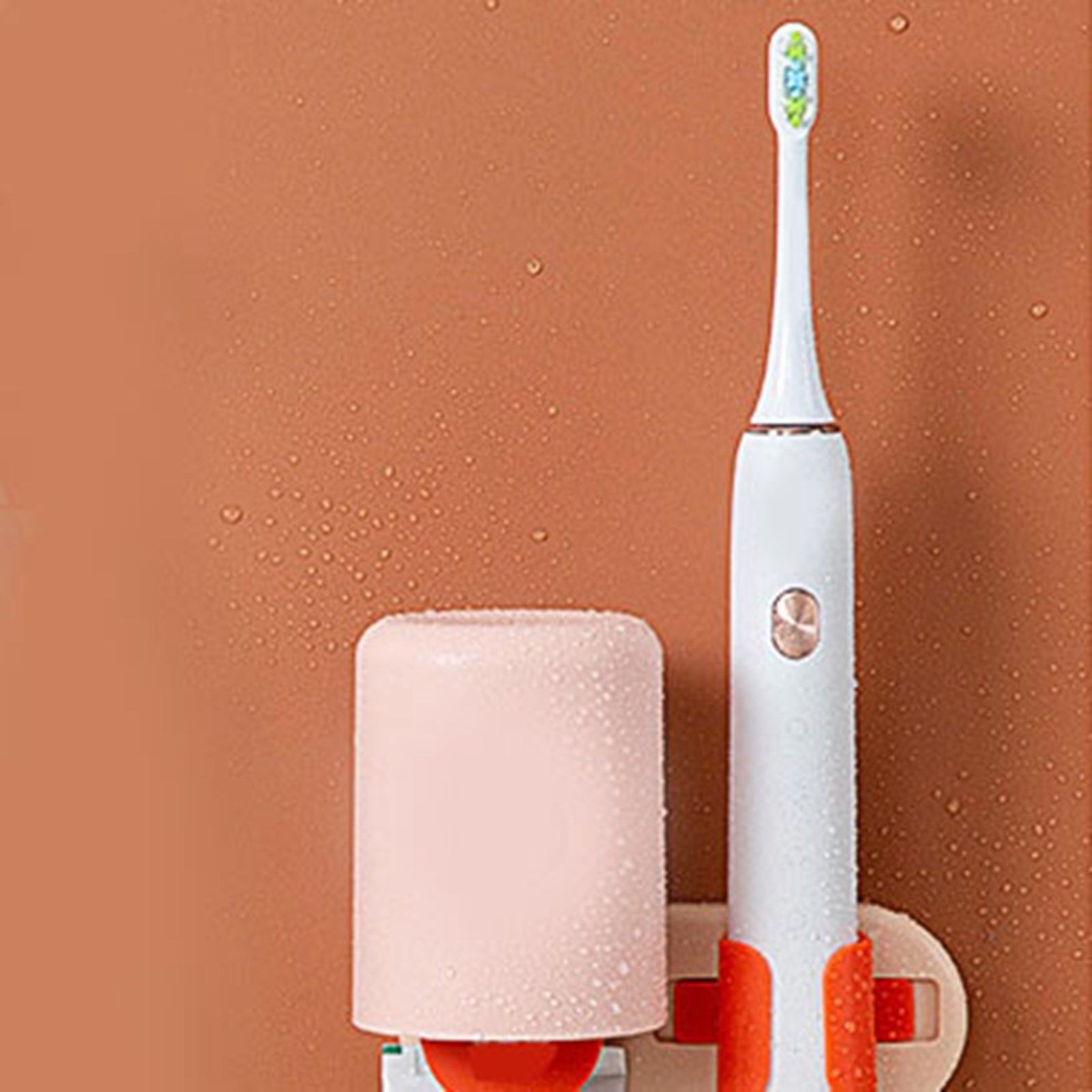 Bathroom Toothbrush Holder Multifunctional Wall Mounted Toothbrush Storage view 5