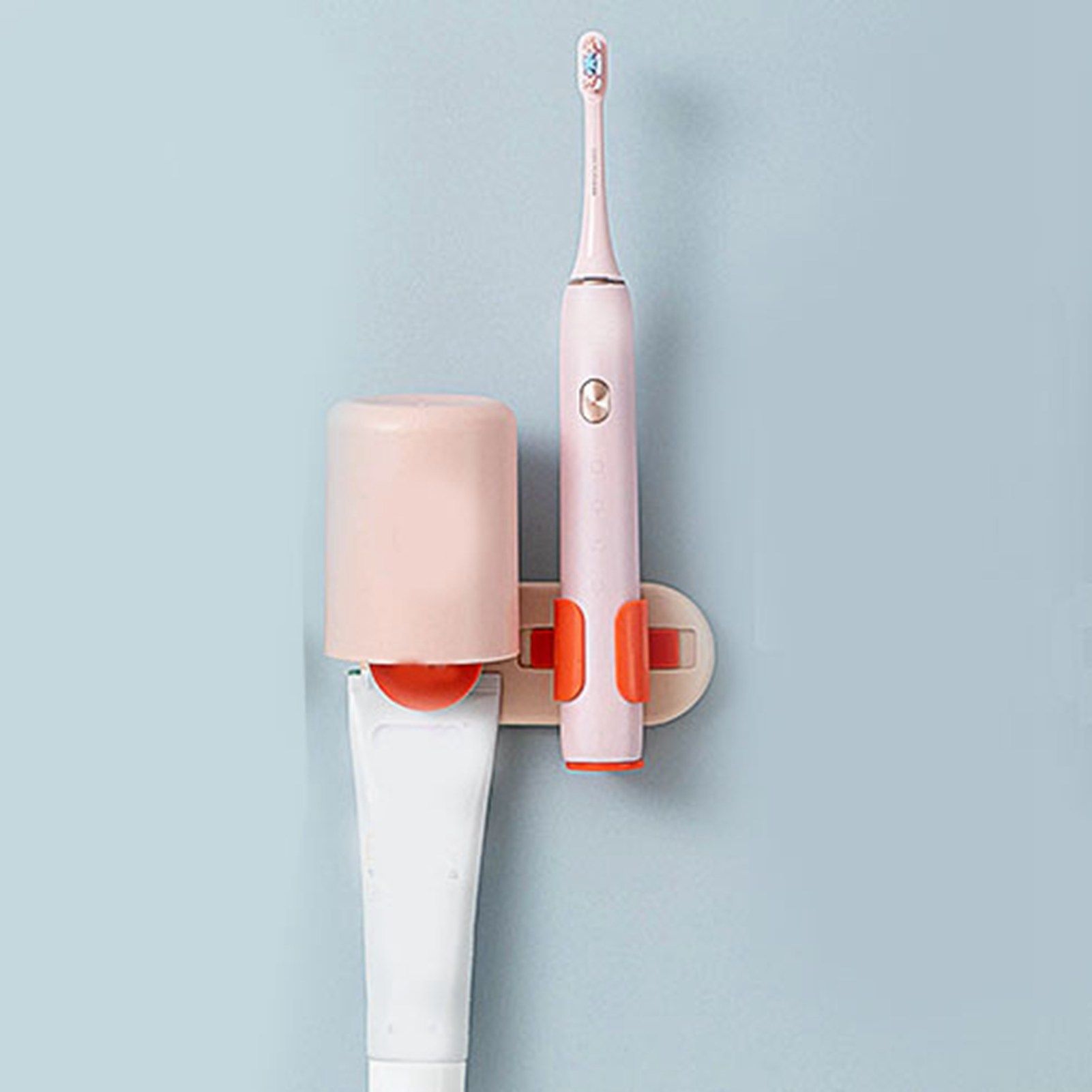 Bathroom Toothbrush Holder Multifunctional Wall Mounted Toothbrush Storage view 6