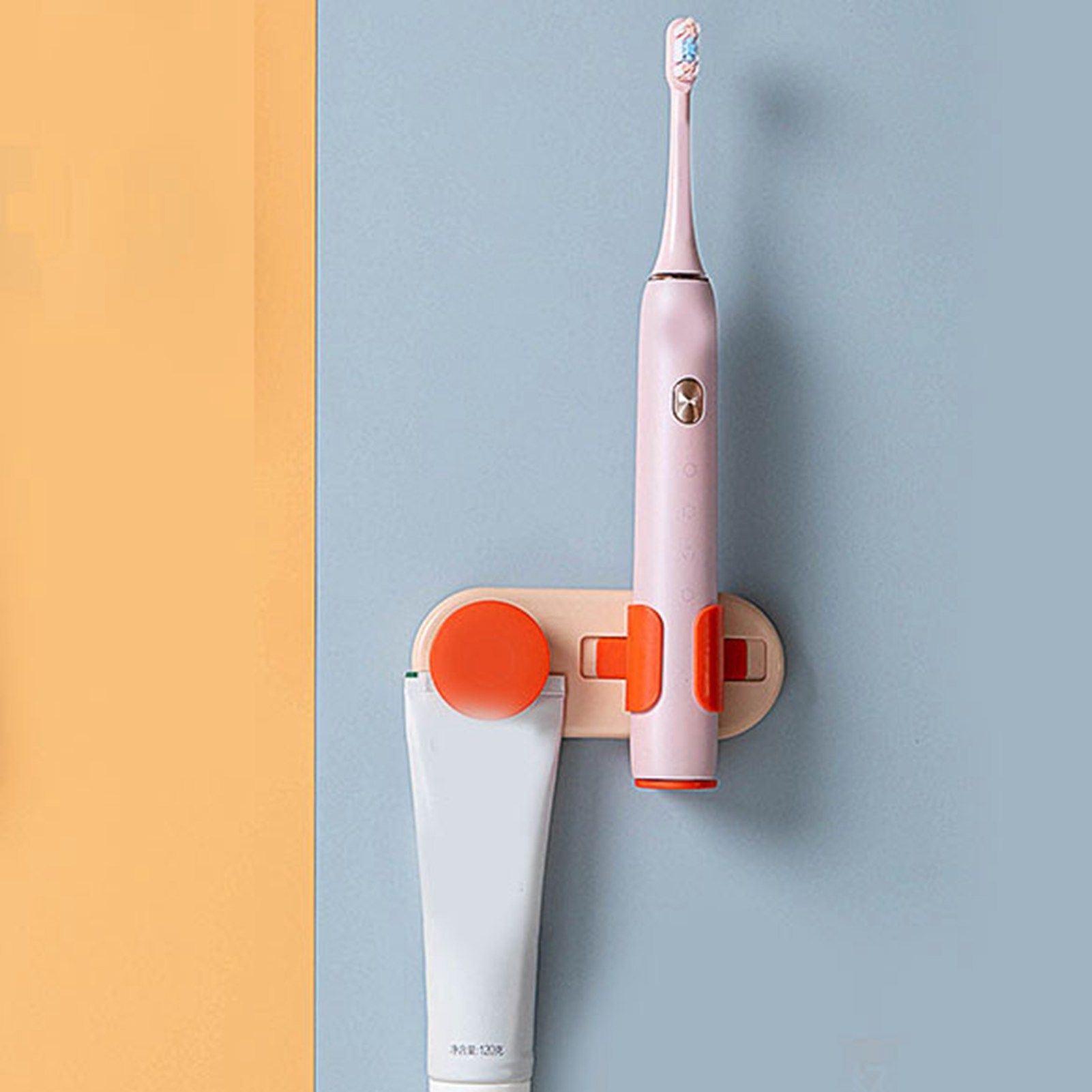 Bathroom Toothbrush Holder Multifunctional Wall Mounted Toothbrush Storage view 7