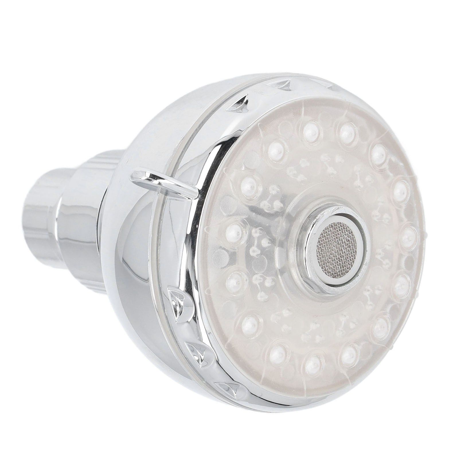 G1/2 Male Thread Shower Head Temperature Controlled 3 Color Changing Rainfall view 10