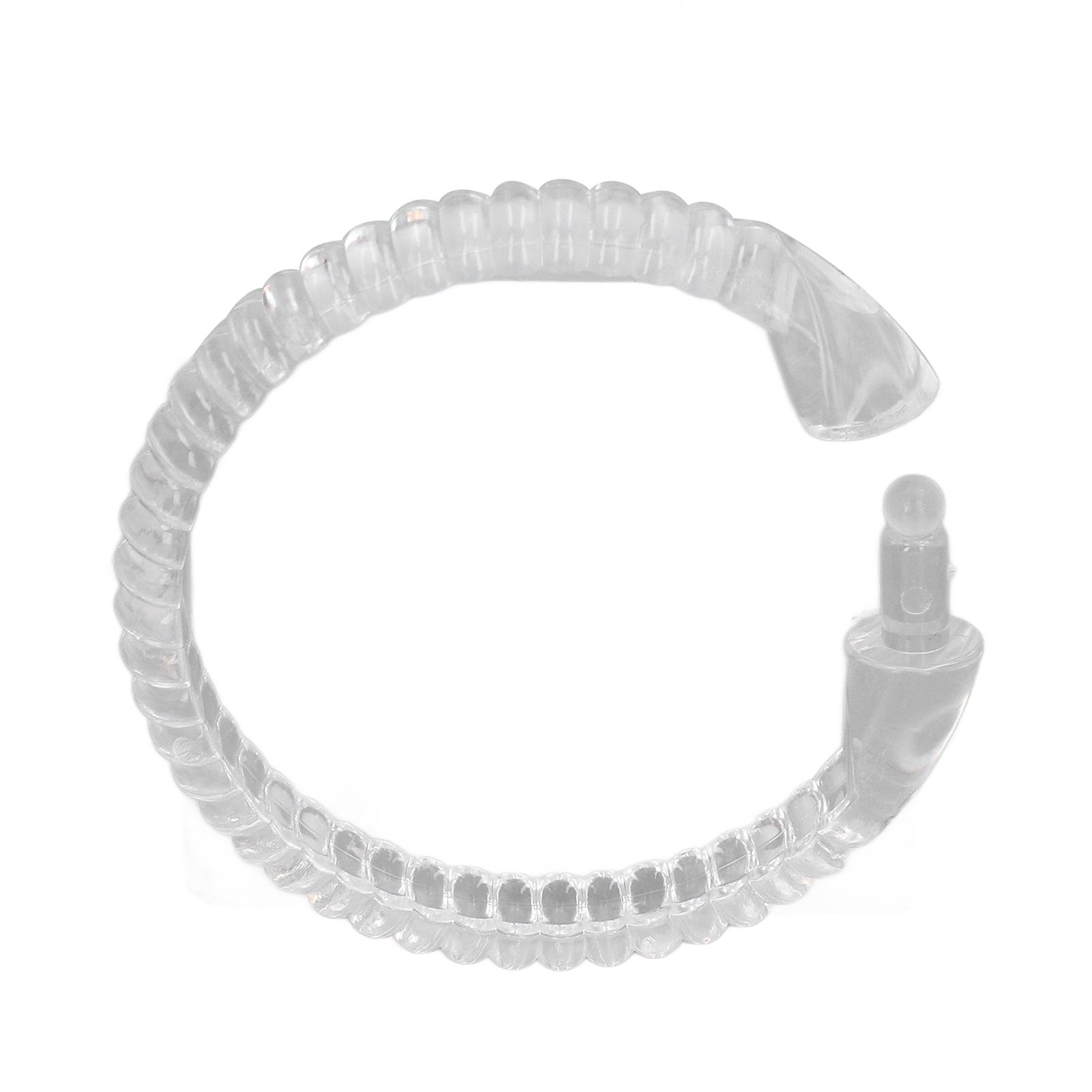24Pcs Curtain Rings ABS Transparent O Shape Shower Curtain Hooks for Bathroom view 13