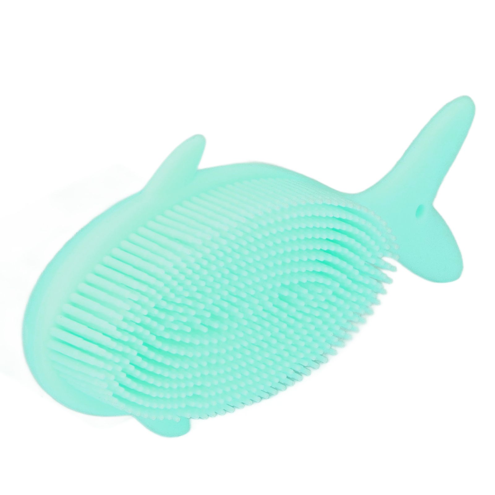 Baby Bath Brush Cartoon Whale Shape Silicone Soft Hair Baby Bath Shampoo